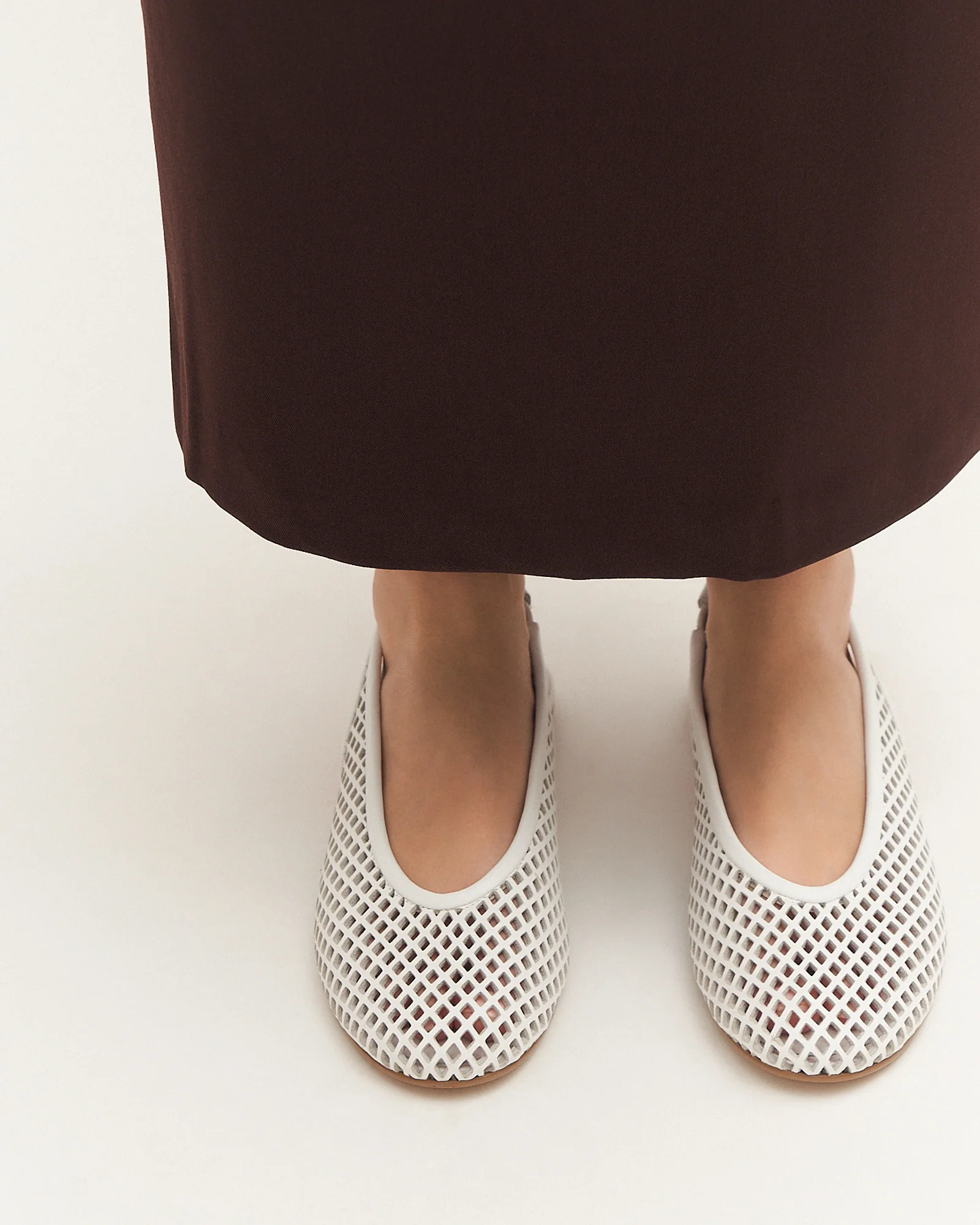 GINKO CASUAL FLATS WHITE LEATHER - Image 2