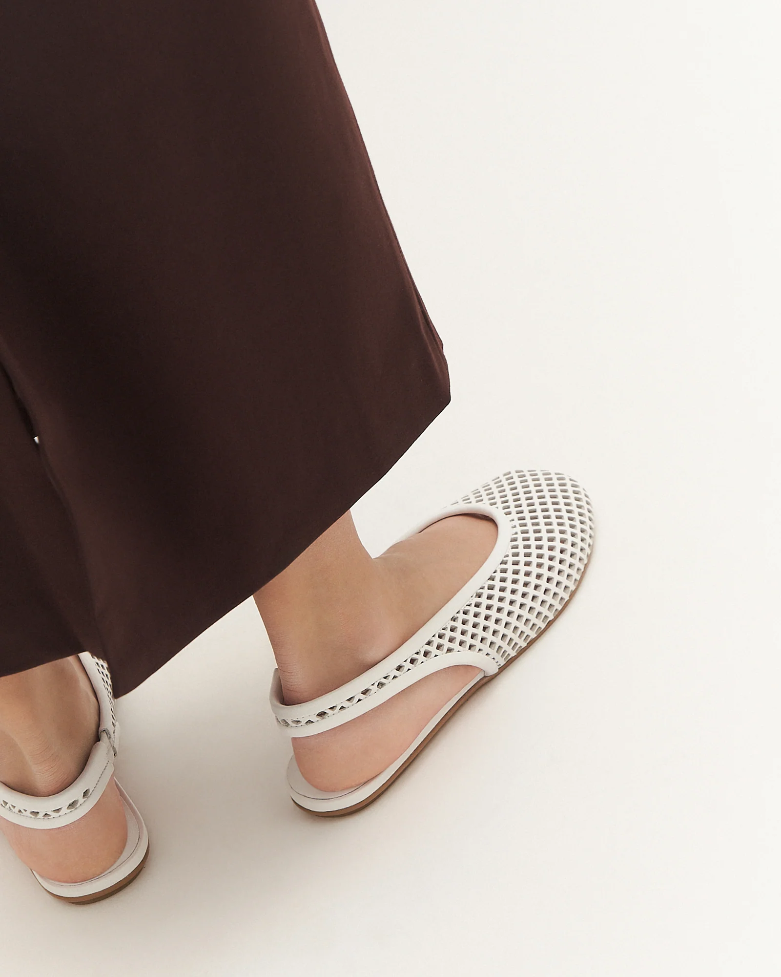 GINKO CASUAL FLATS WHITE LEATHER - Image 7