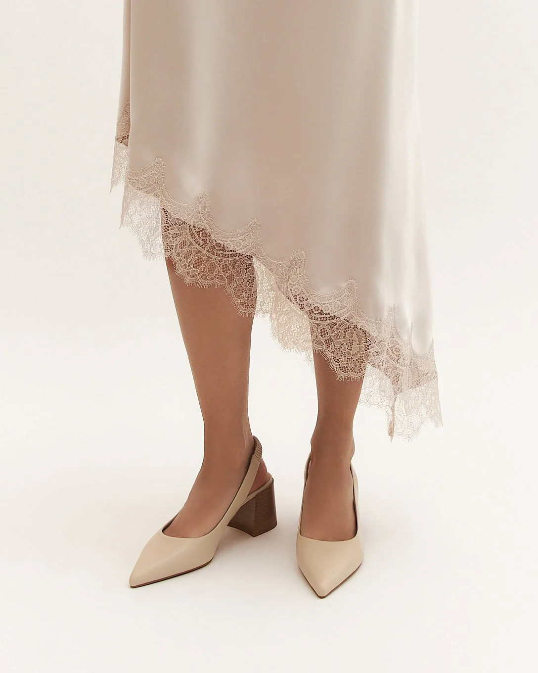 GLIDE MID HEELS OFF WHITE LEATHER - Image 2