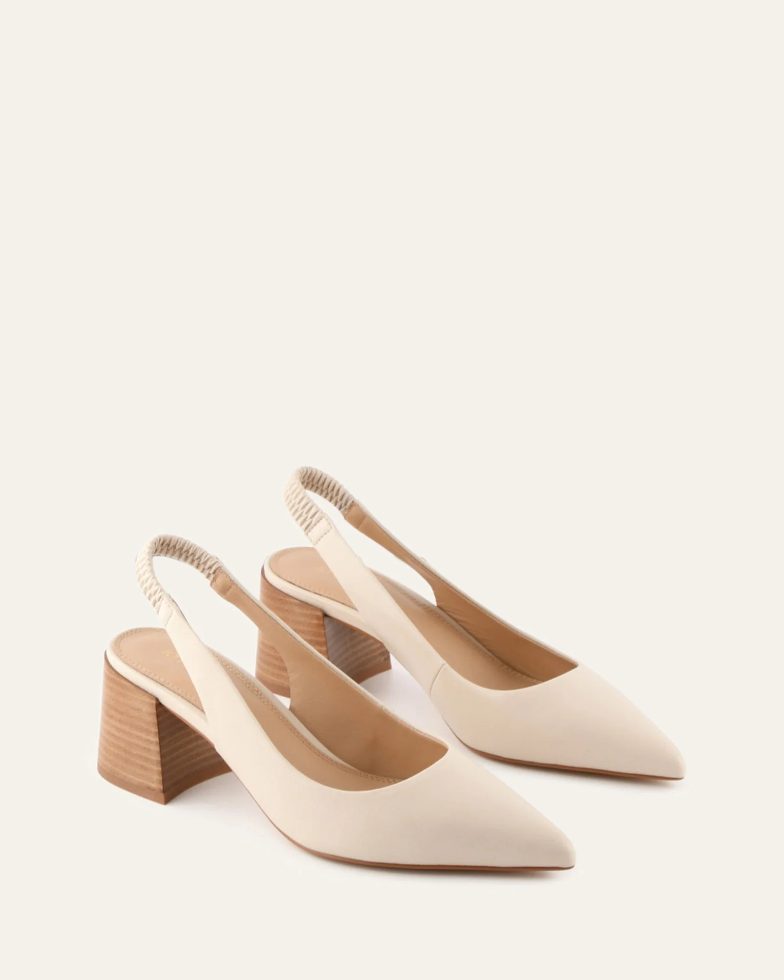 GLIDE MID HEELS OFF WHITE LEATHER - Image 3
