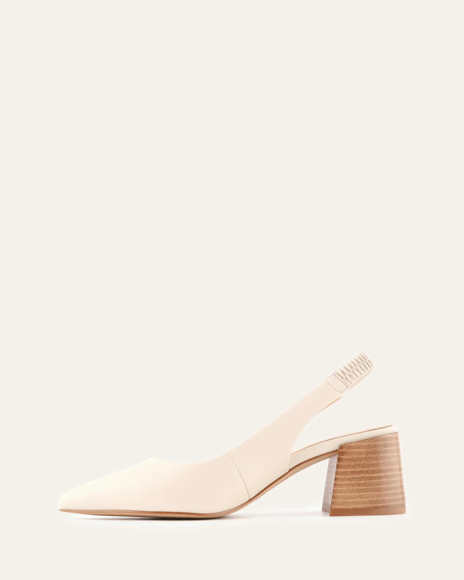 GLIDE MID HEELS OFF WHITE LEATHER - Image 6