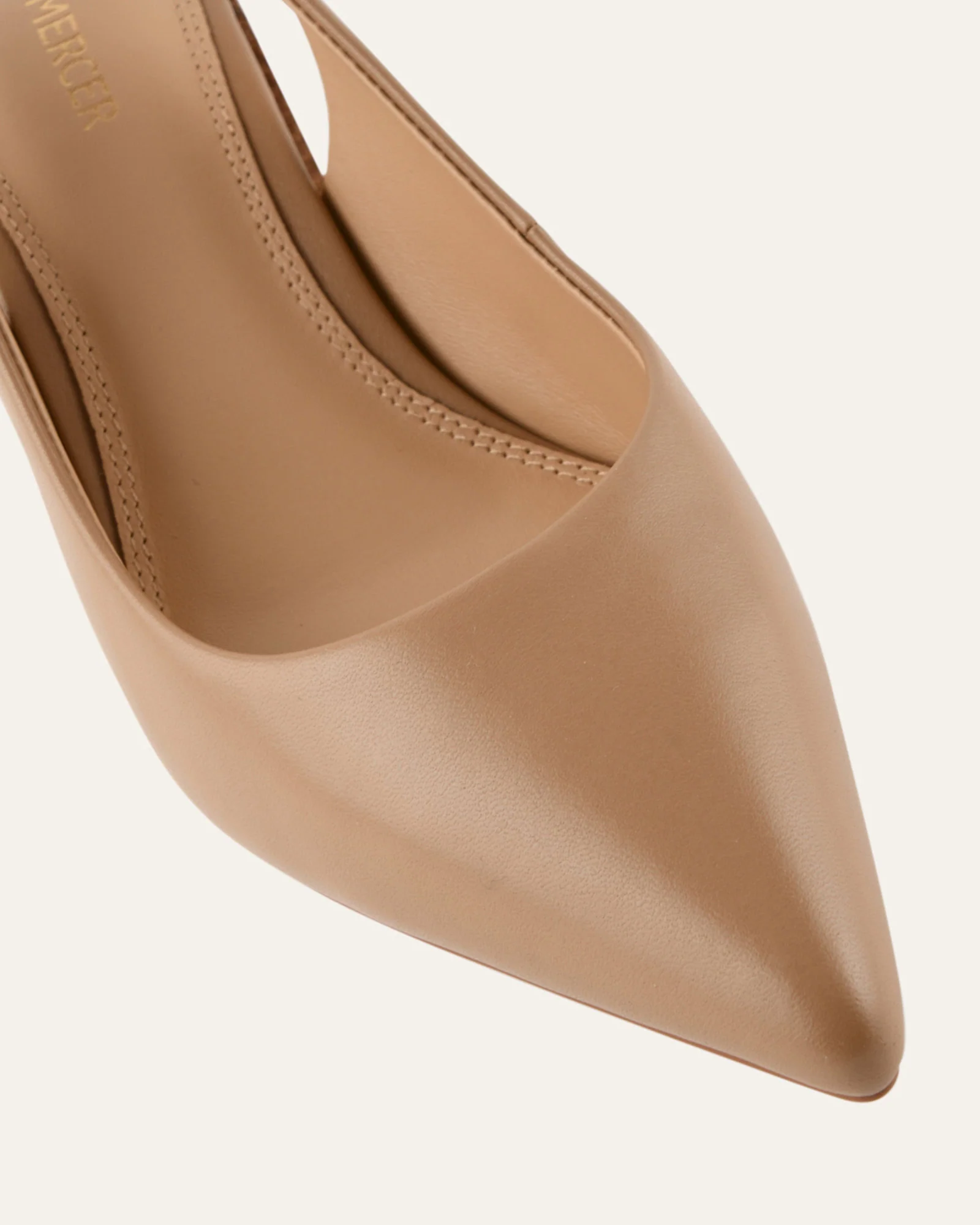 GLIDE MID HEELS TAN LEATHER - Image 4