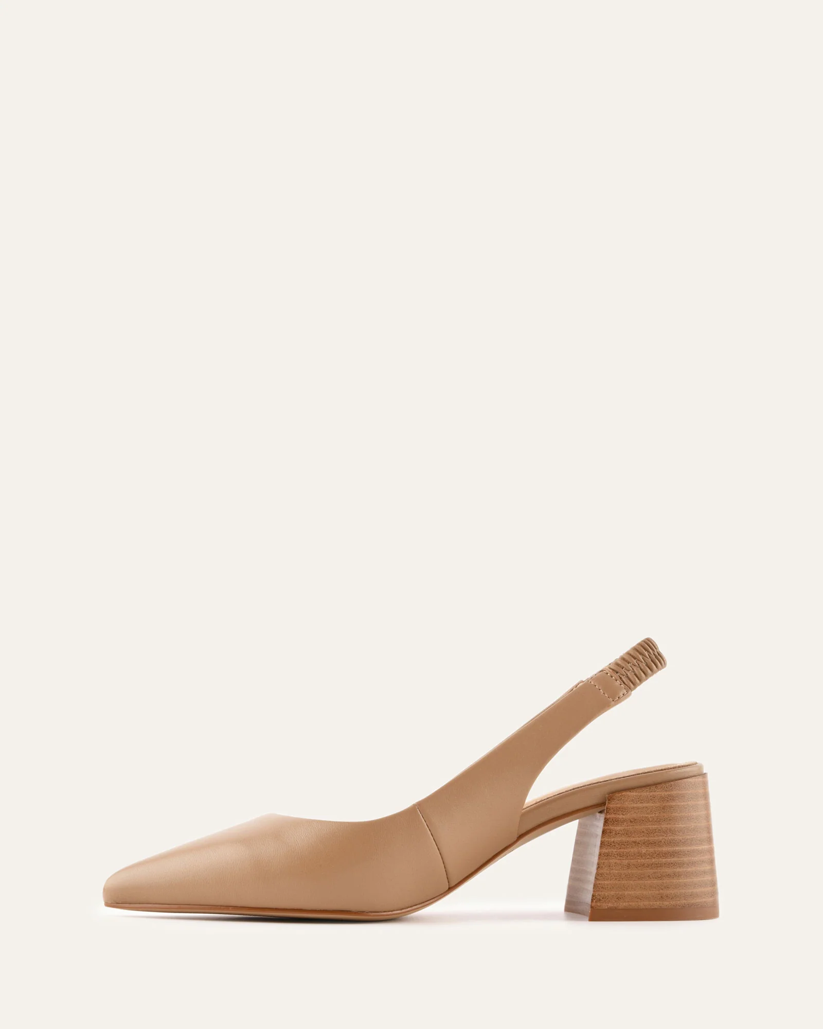 GLIDE MID HEELS TAN LEATHER - Image 6
