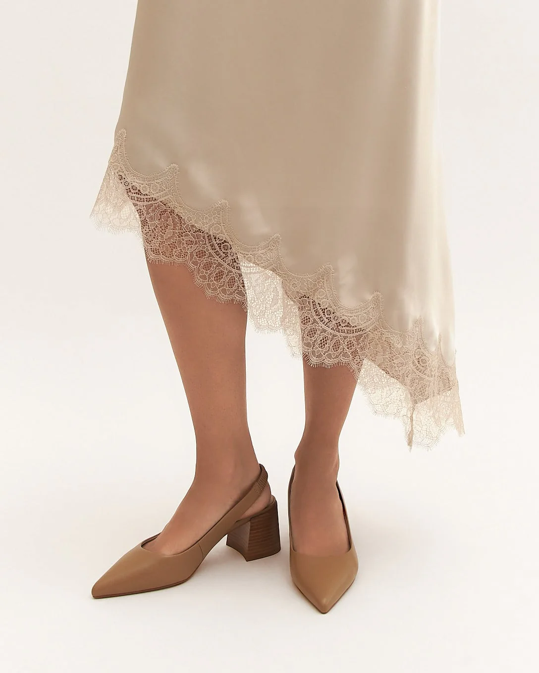 GLIDE MID HEELS TAN LEATHER - Image 7