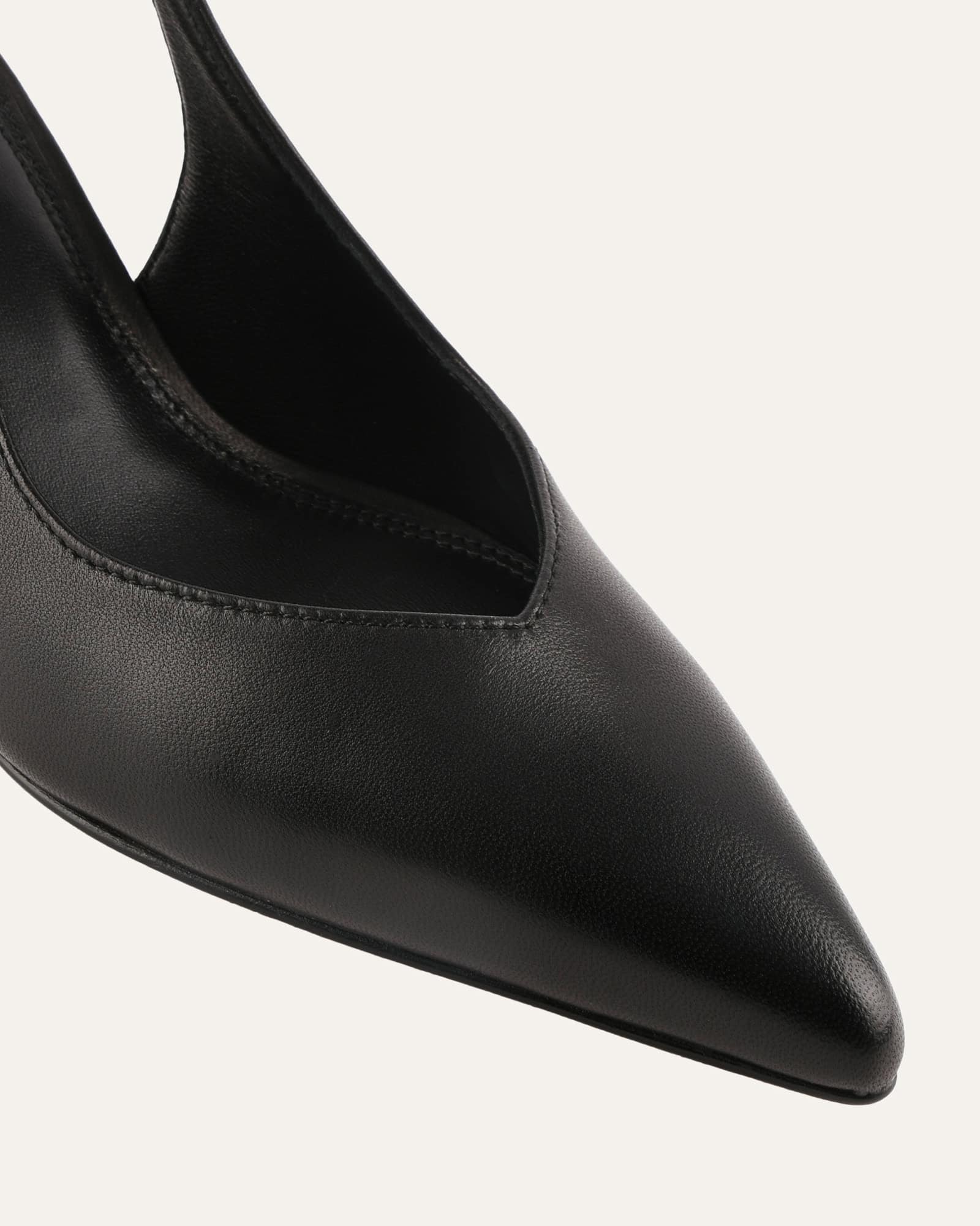 GRACIE LOW HEELS BLACK LEATHER - Image 3