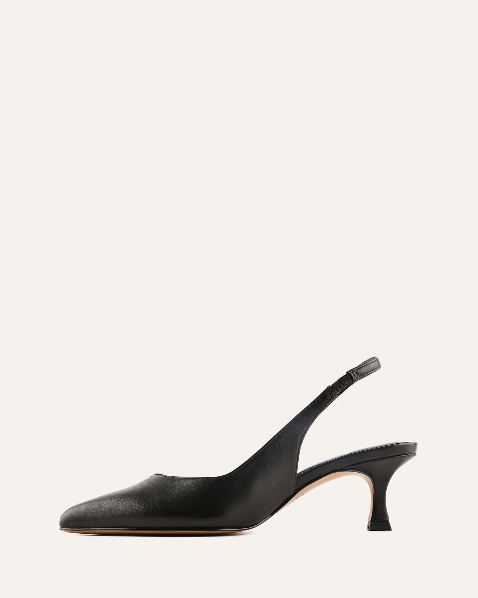 GRACIE LOW HEELS BLACK LEATHER - Image 5