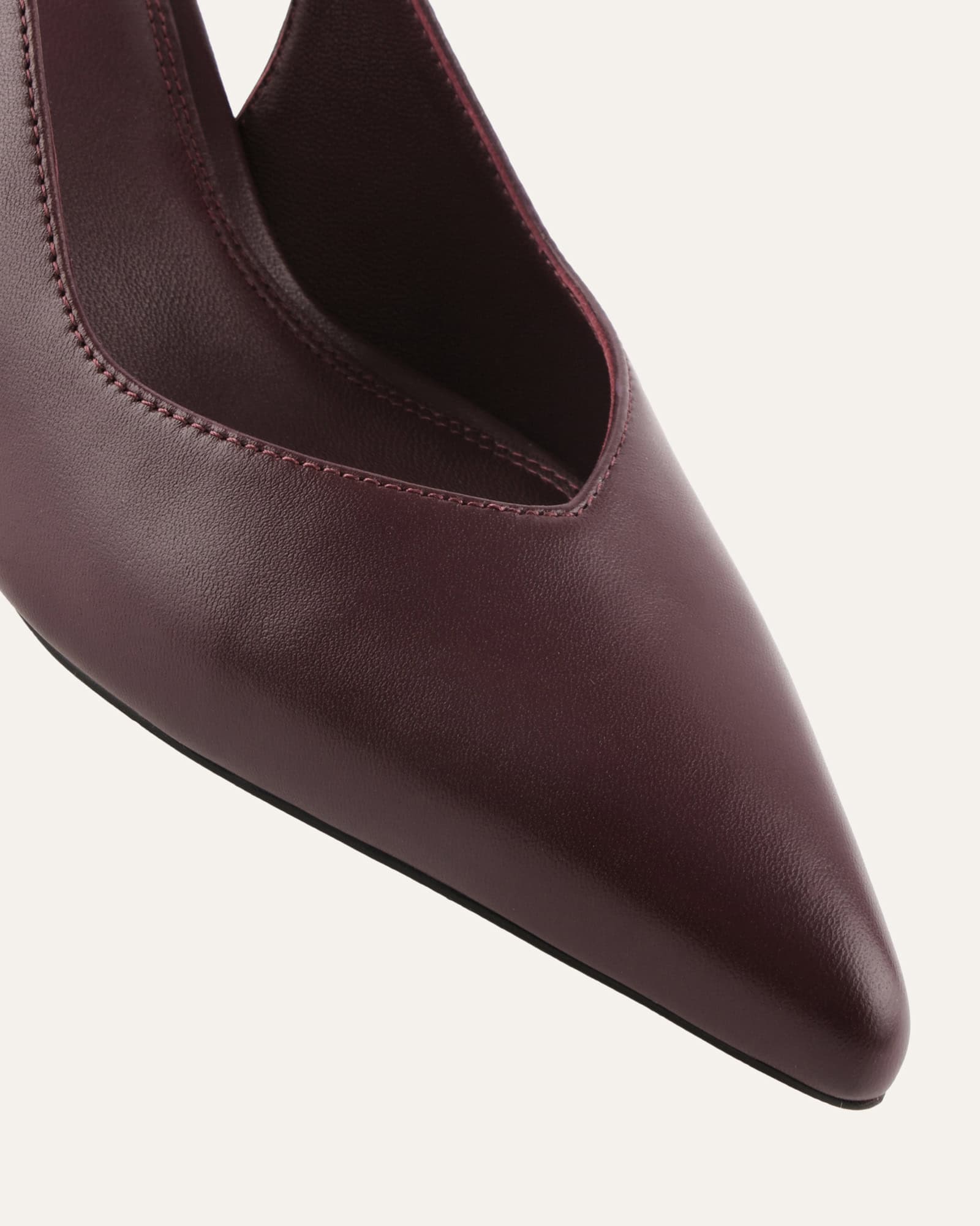 GRACIE LOW HEELS MERLOT LEATHER - Image 3