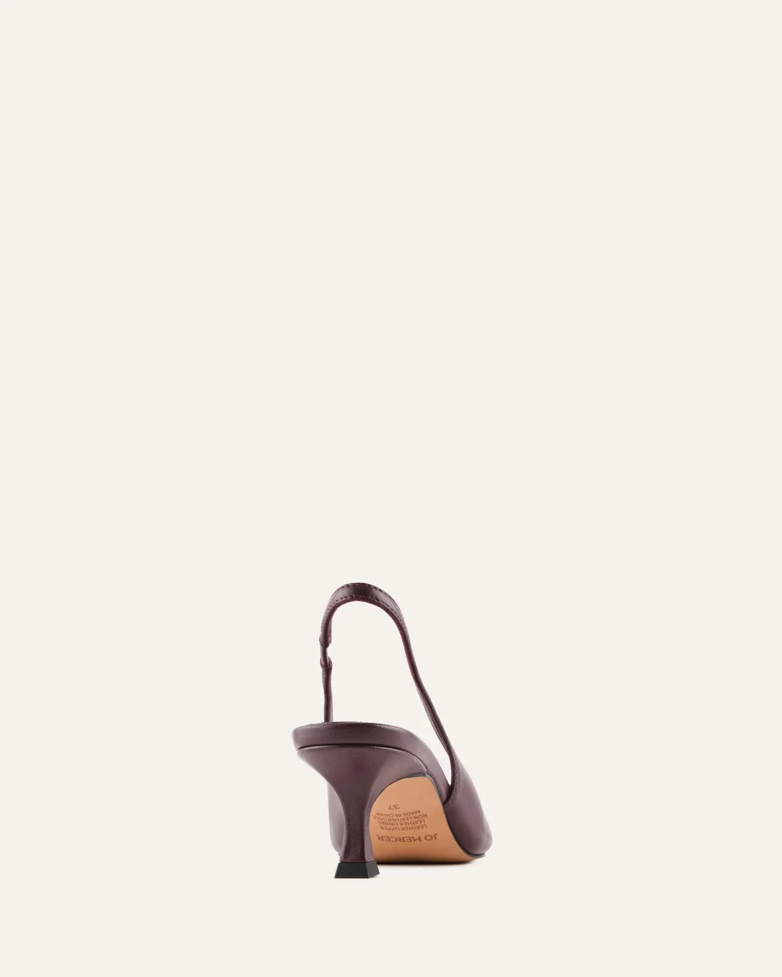 GRACIE LOW HEELS MERLOT LEATHER - Image 4