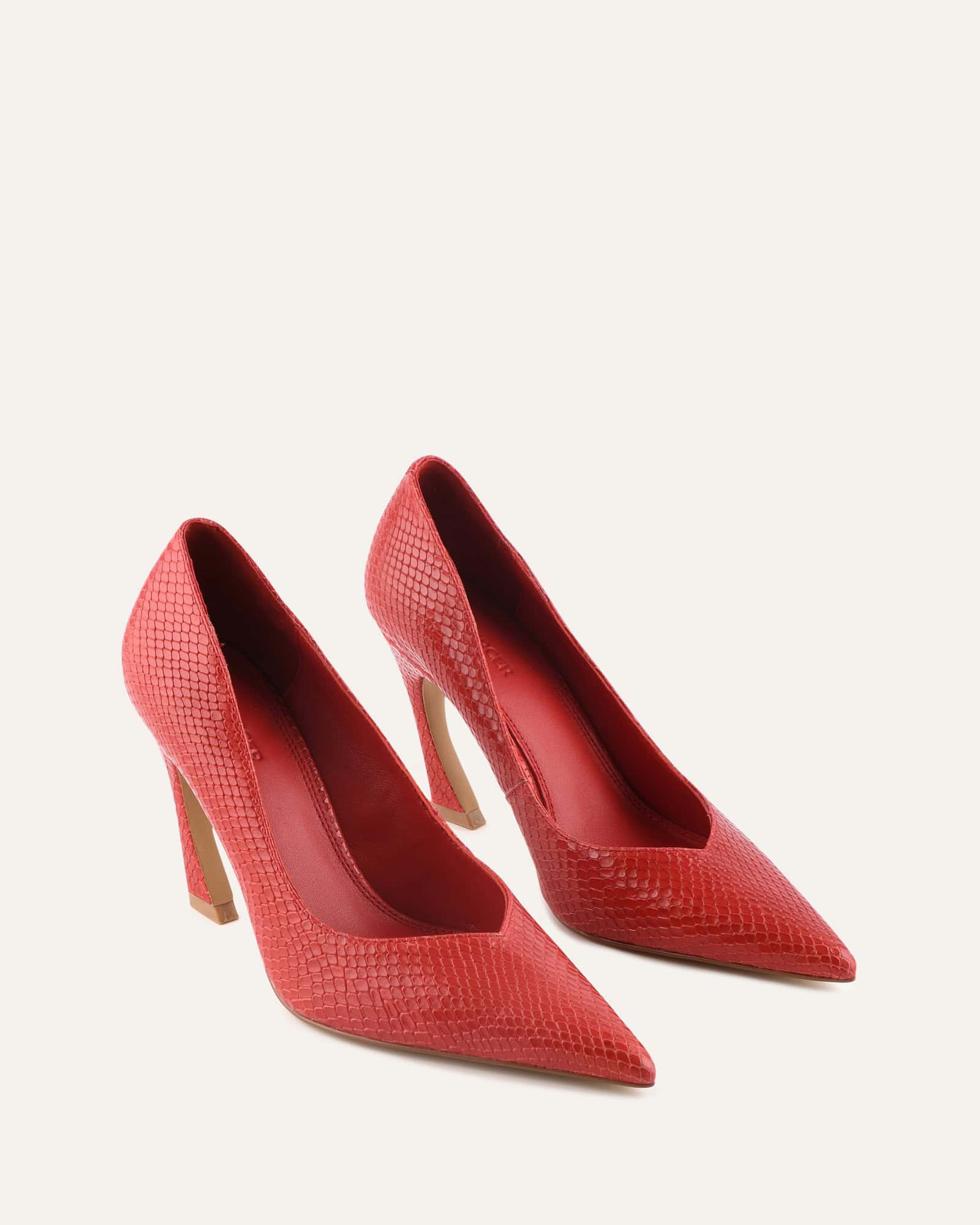 GRANGER HIGH HEELS CHILLI SNAKE PRINT LEATHER - Image 2