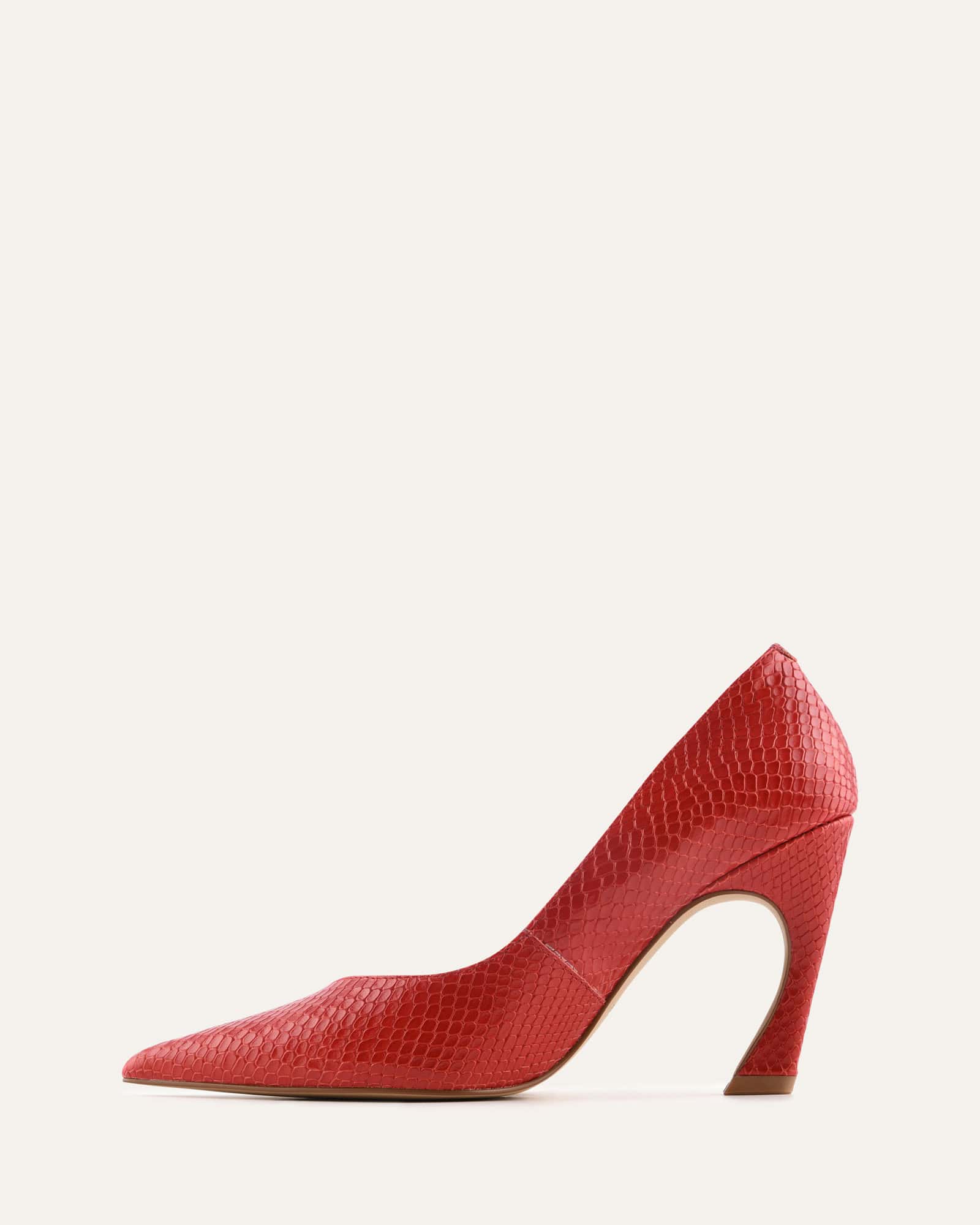 GRANGER HIGH HEELS CHILLI SNAKE PRINT LEATHER - Image 5