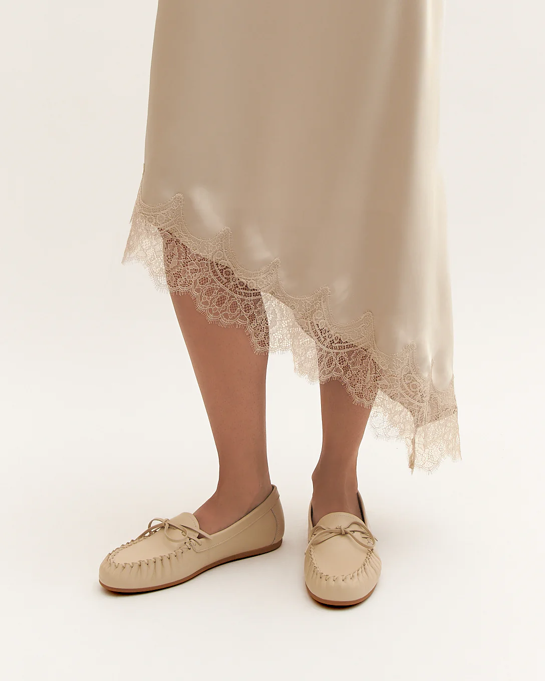 GRIFFIN LOAFERS OFF WHITE LEATHER - Image 2