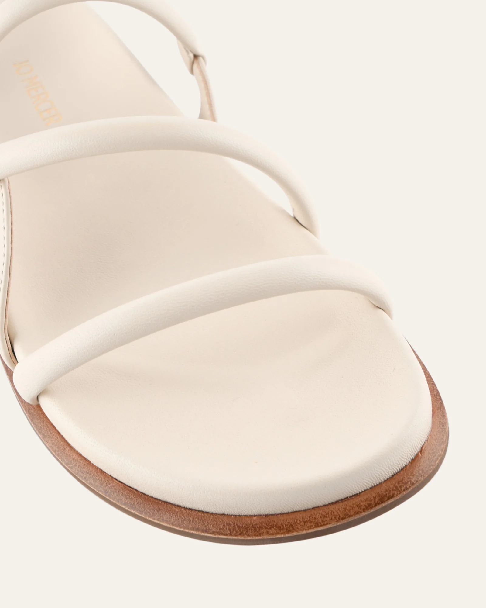 HALO FLAT SANDALS OFF WHITE LEATHER - Image 3