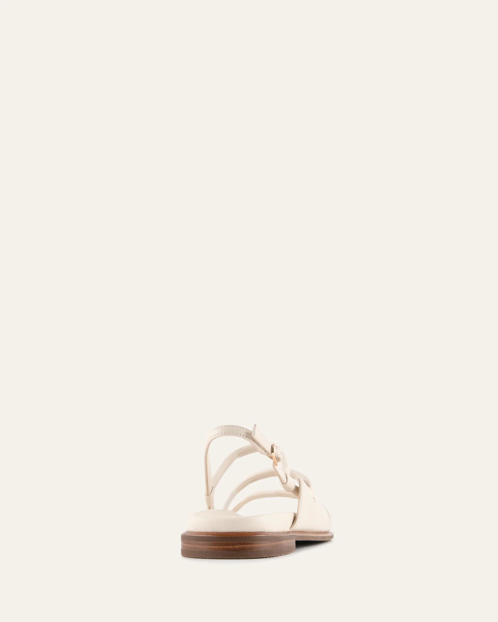 HALO FLAT SANDALS OFF WHITE LEATHER - Image 4