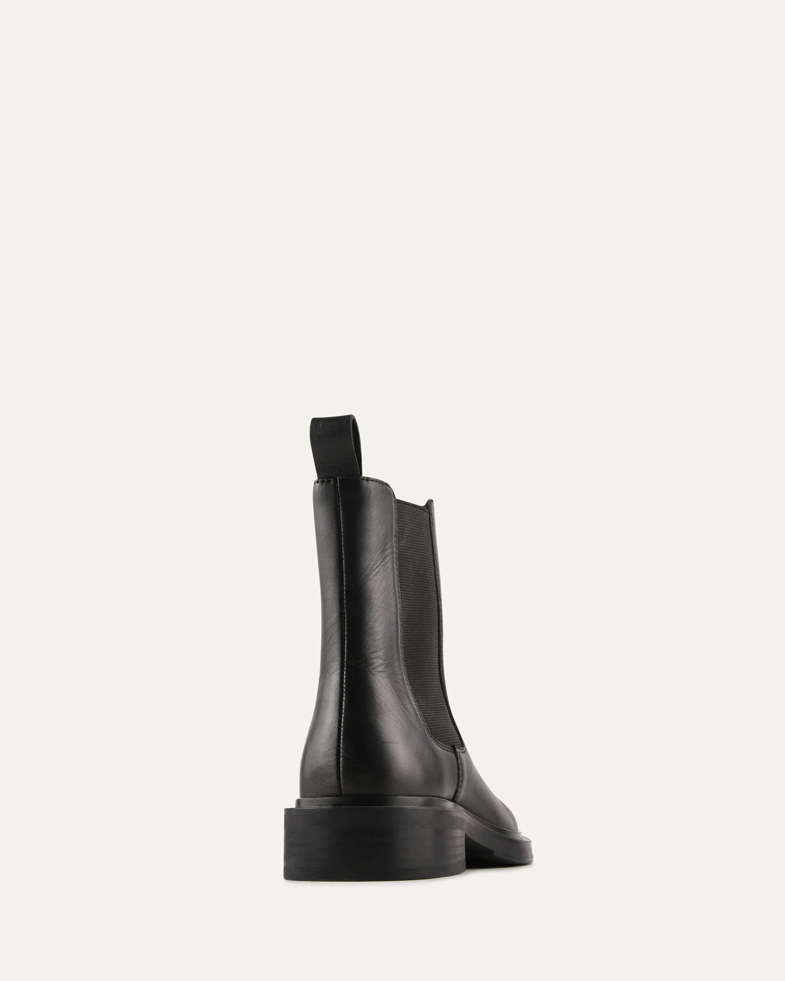 HARPER FLAT ANKLE BOOTS BLACK LEATHER - Image 4