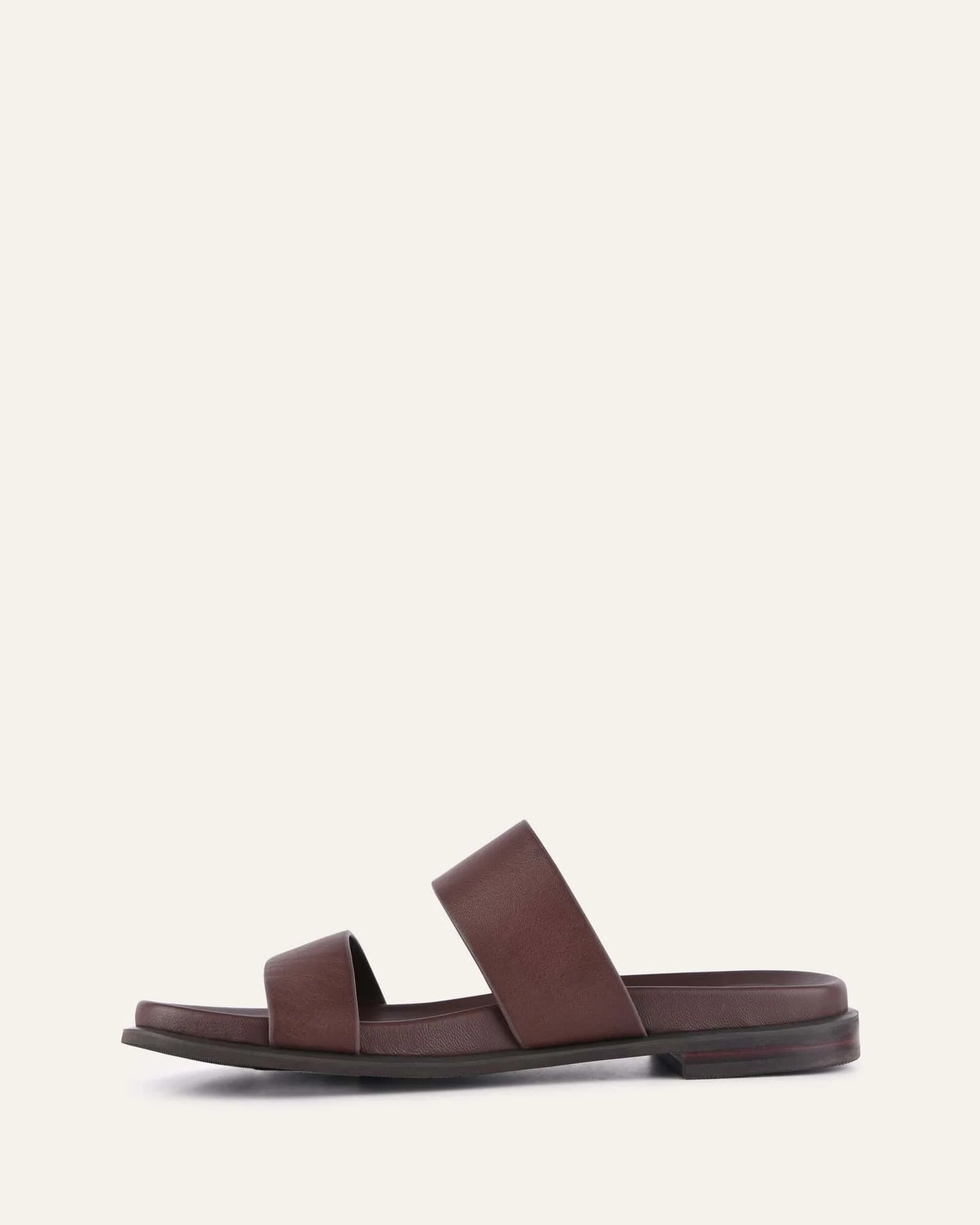 HAYES FLAT SANDALS BROWN LEATHER - Image 6