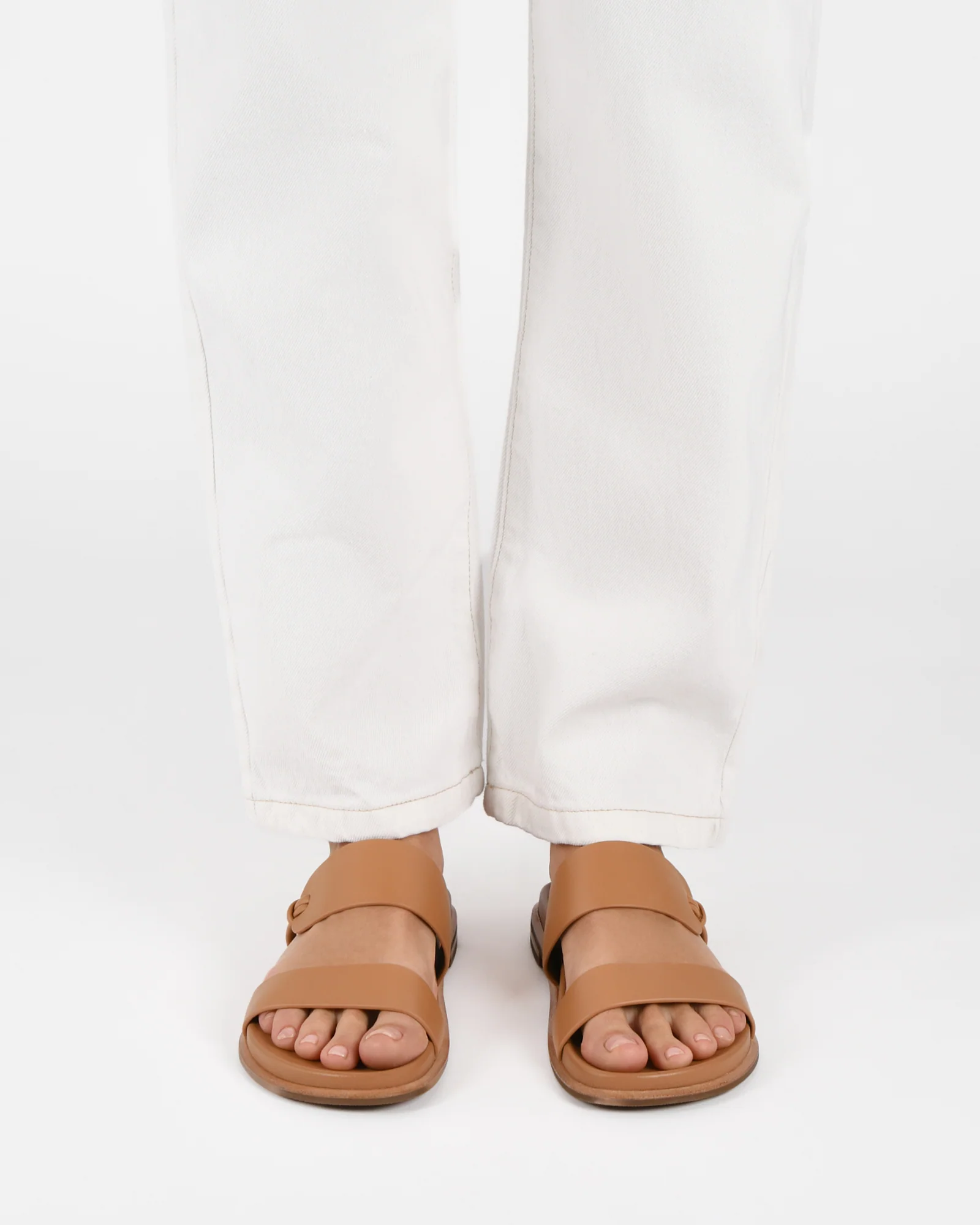 HAYES FLAT SANDALS TOFFEE LEATHER - Image 7