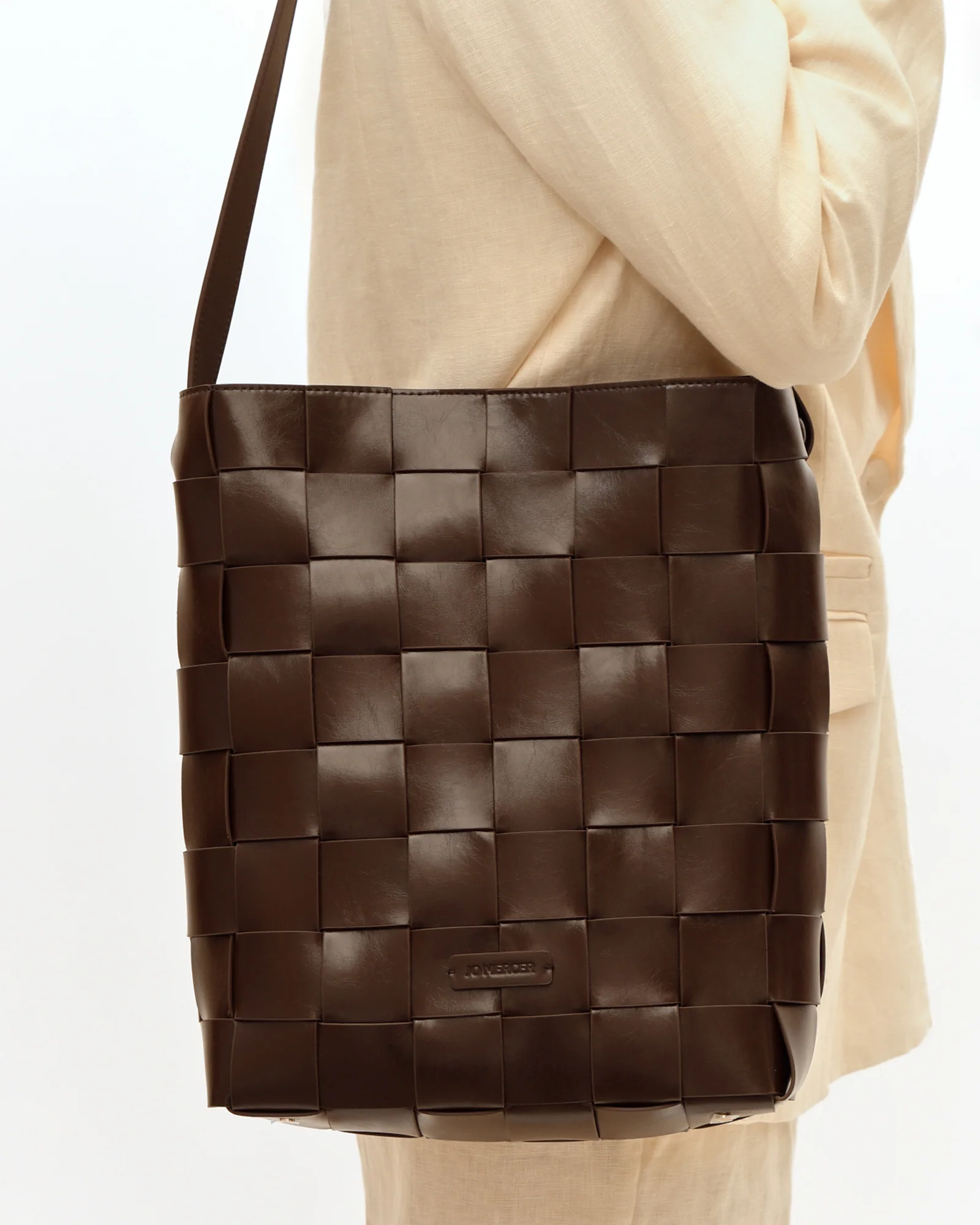 HAZE TOTE BAG BITTER CHOC LEATHER - Image 6