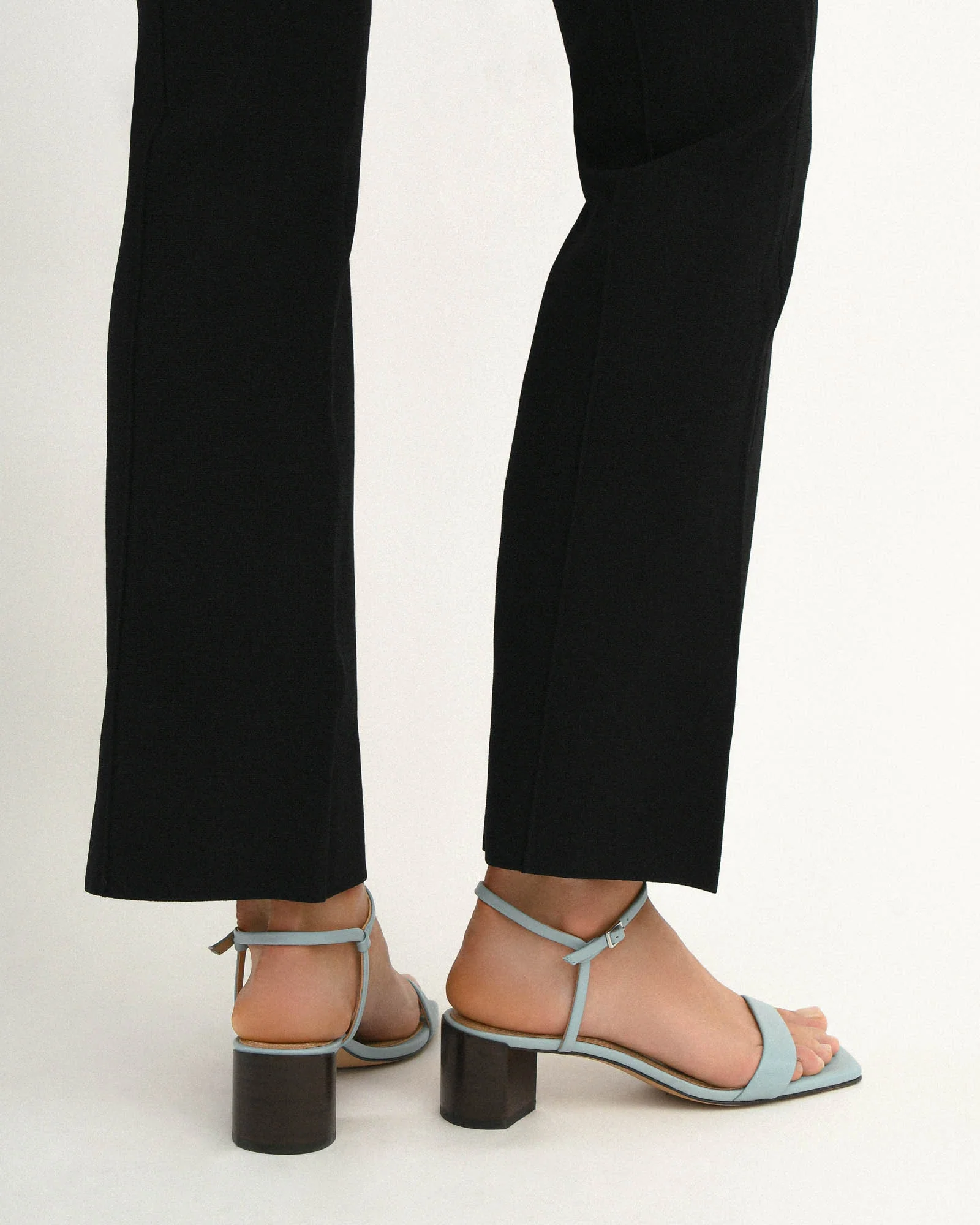 HELEN MID SANDALS DUSTY BLUE LEATHER - Image 8