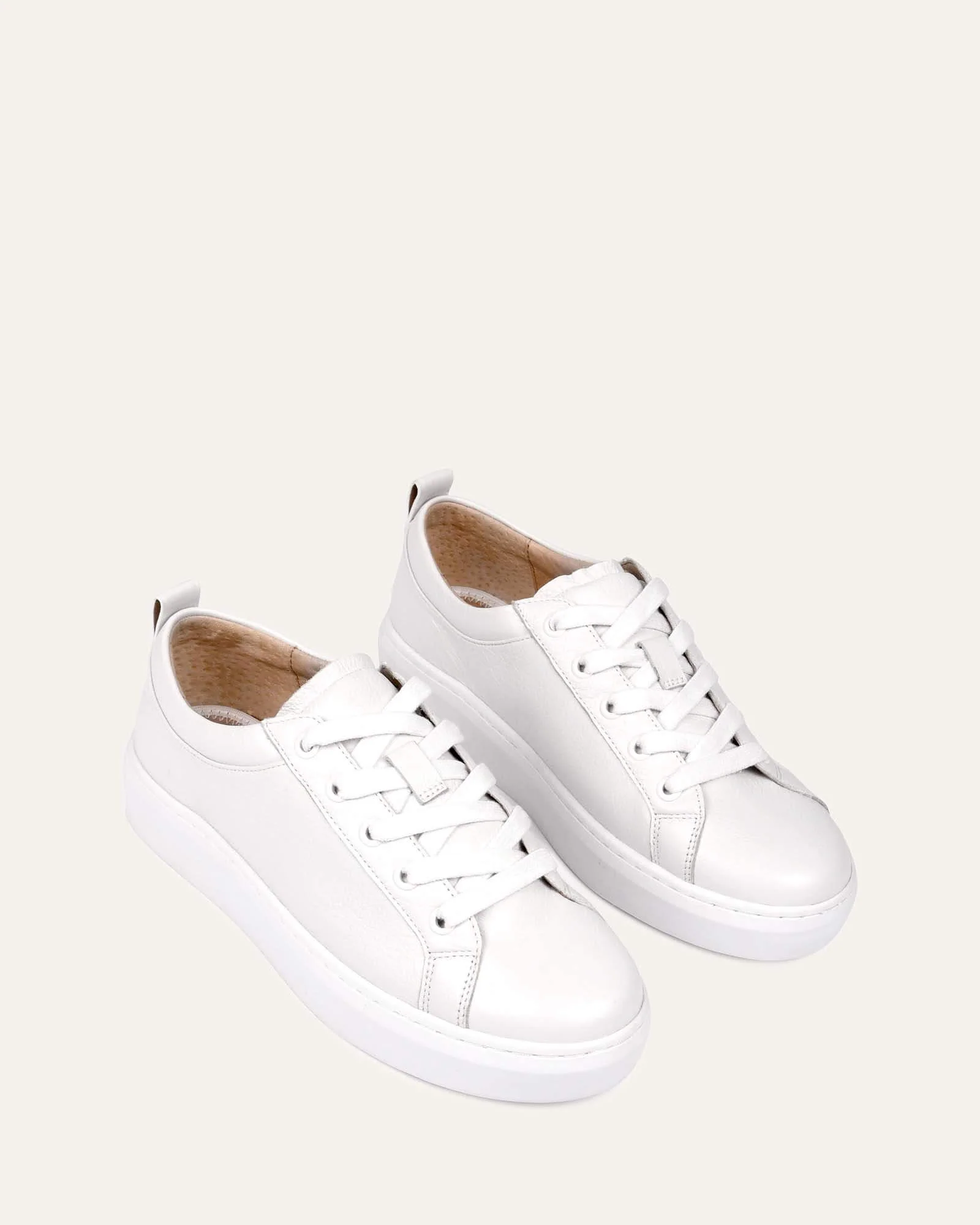 HILDA SNEAKERS WHITE LEATHER - Image 3