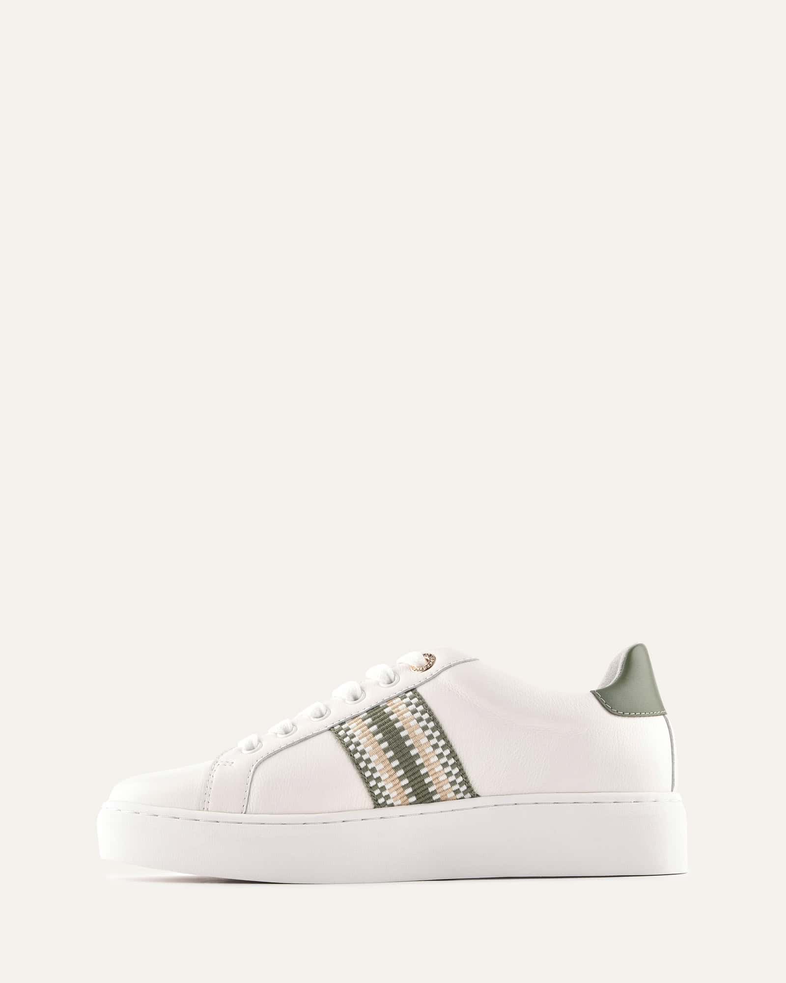HOLLY SNEAKERS WHITE/SAGE LEATHER - Image 5