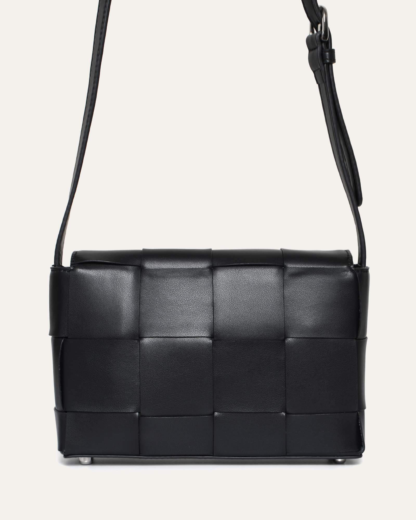 HONEY CROSS BODY BAG BLACK LEATHER - Image 4