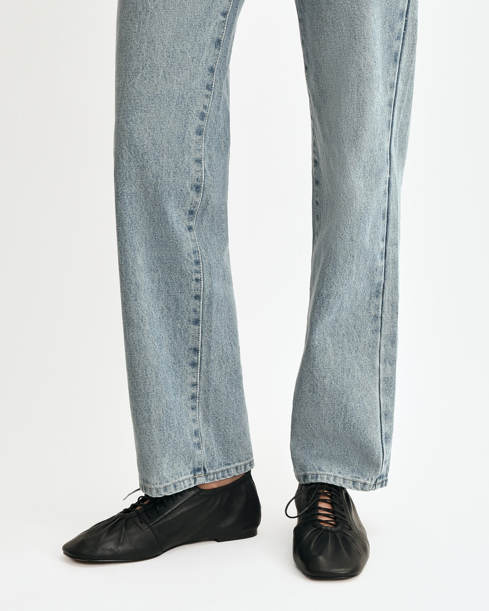 HUNTER CASUAL FLATS BLACK LEATHER - Image 2