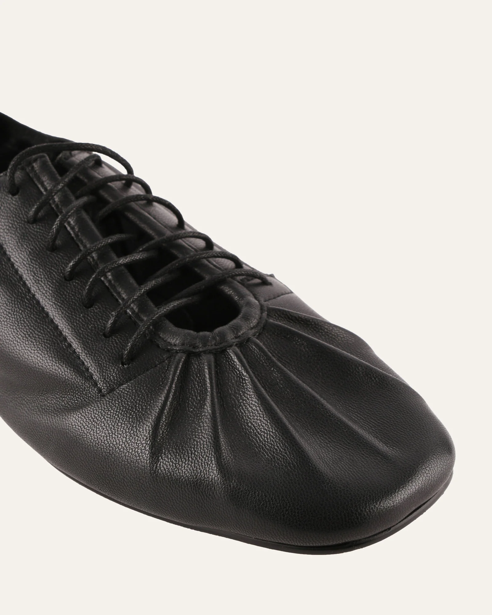 HUNTER CASUAL FLATS BLACK LEATHER - Image 4