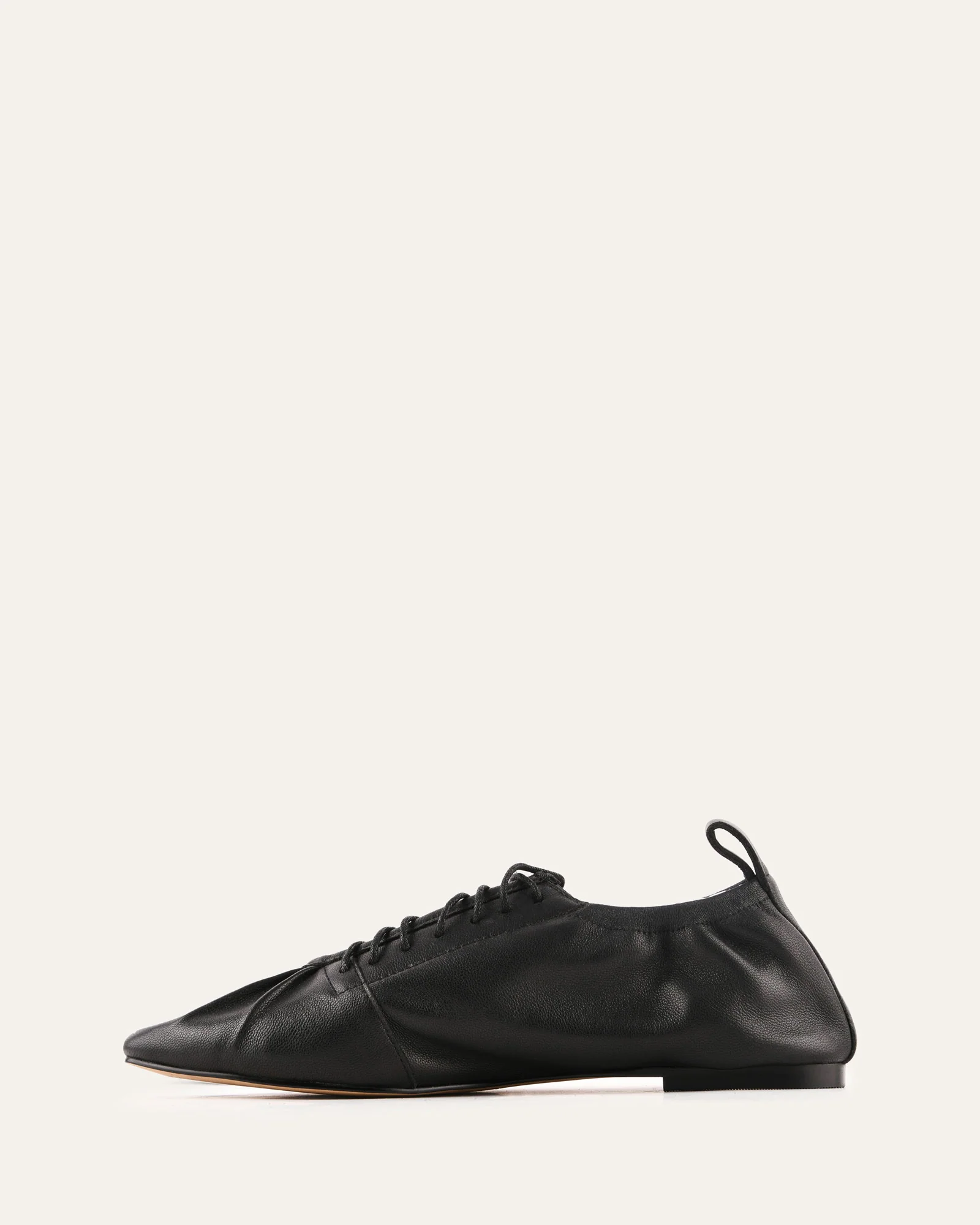 HUNTER CASUAL FLATS BLACK LEATHER - Image 6