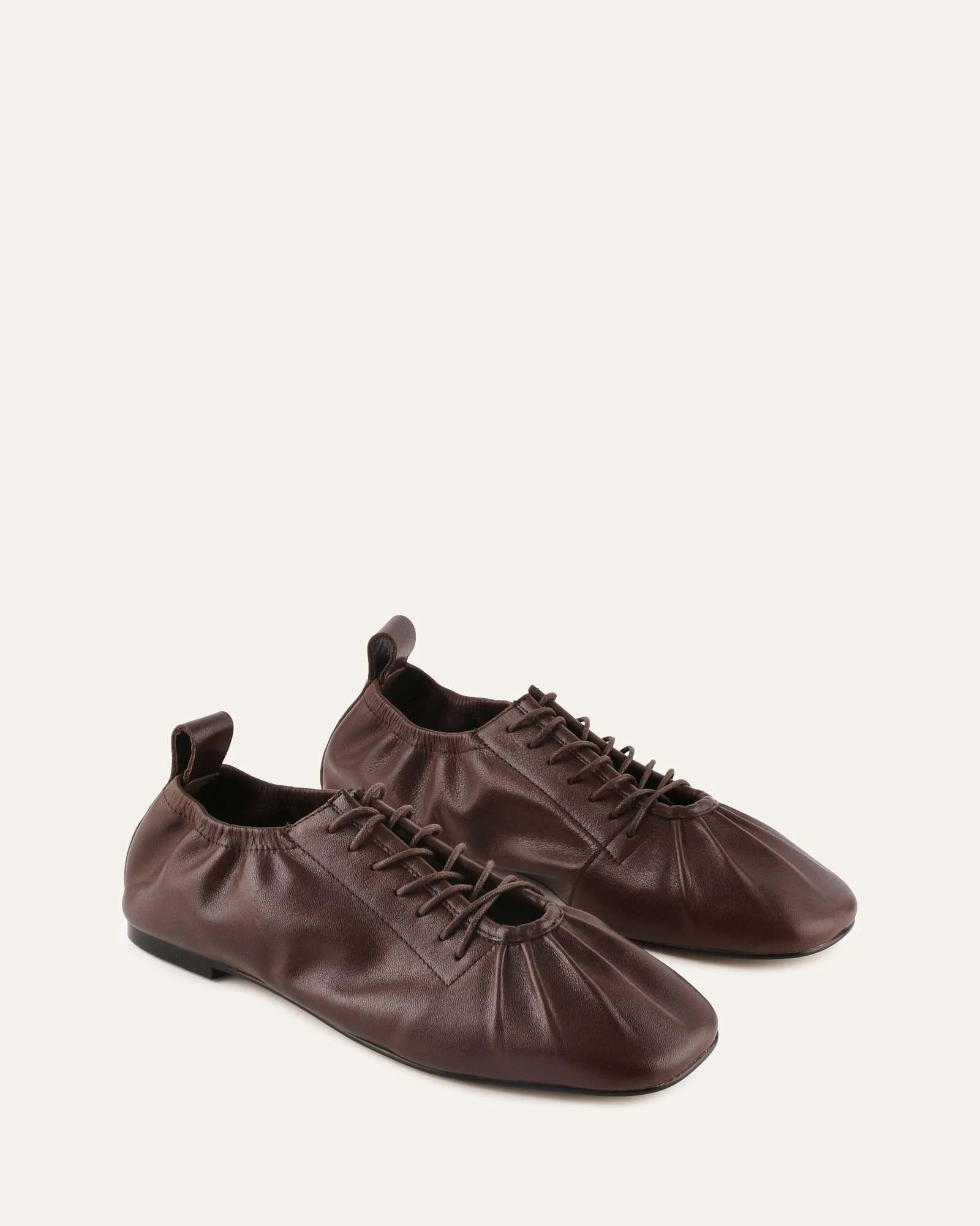 HUNTER CASUAL FLATS CHOCOLATE LEATHER - Image 2