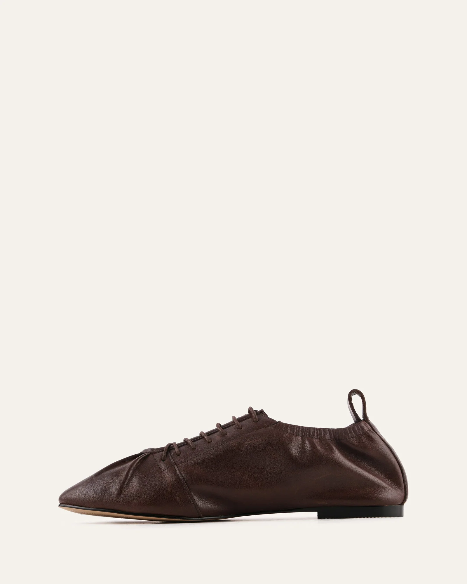 HUNTER CASUAL FLATS CHOCOLATE LEATHER - Image 5