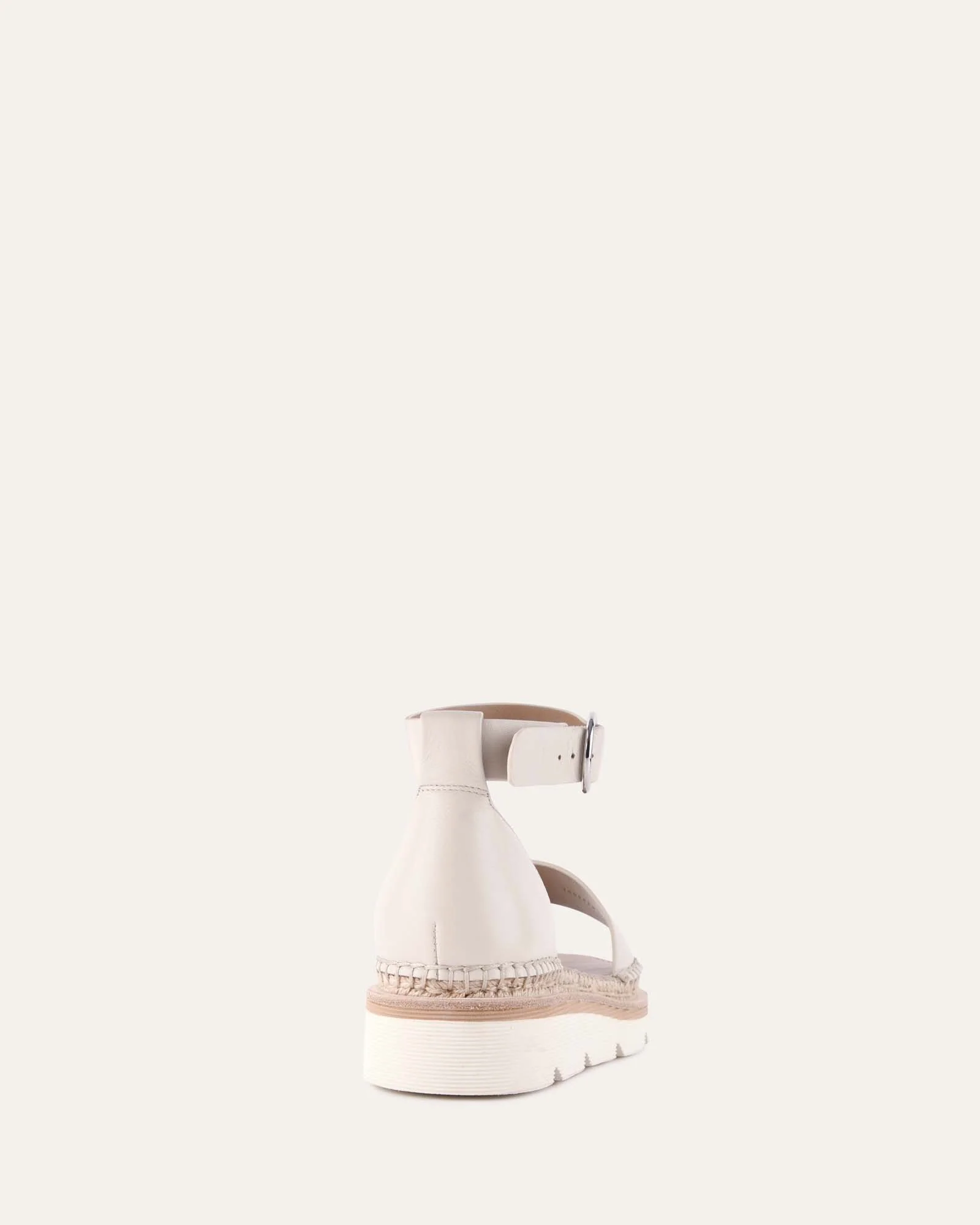IVY FLAT SANDALS OFF WHITE LEATHER - Image 5