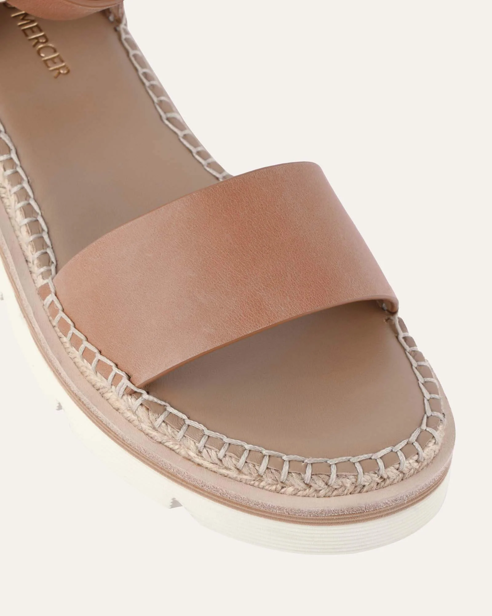 IVY FLAT SANDALS TAN LEATHER - Image 4