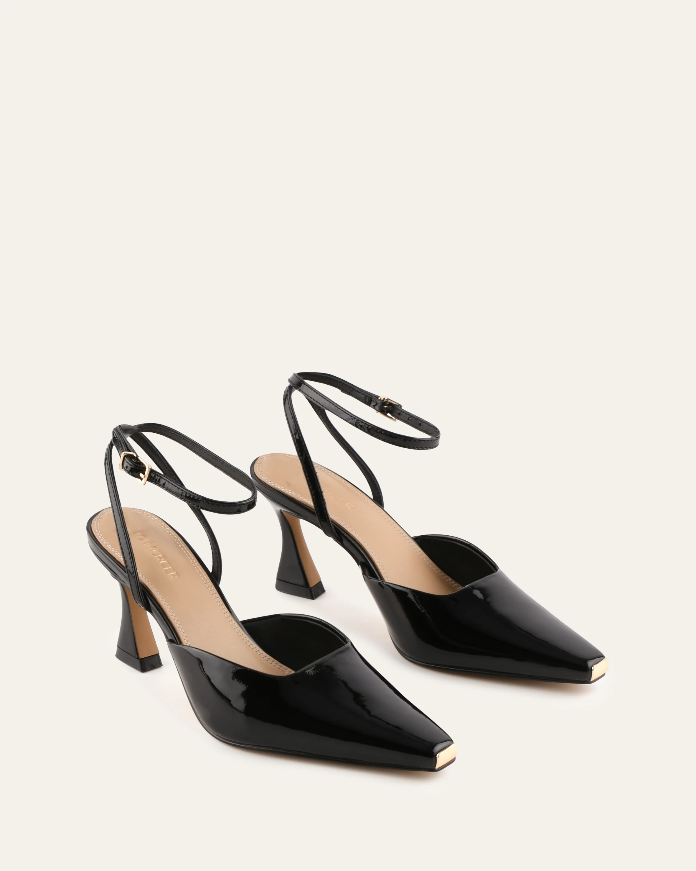 JACQULINE MID HEELS BLACK PATENT - Image 3