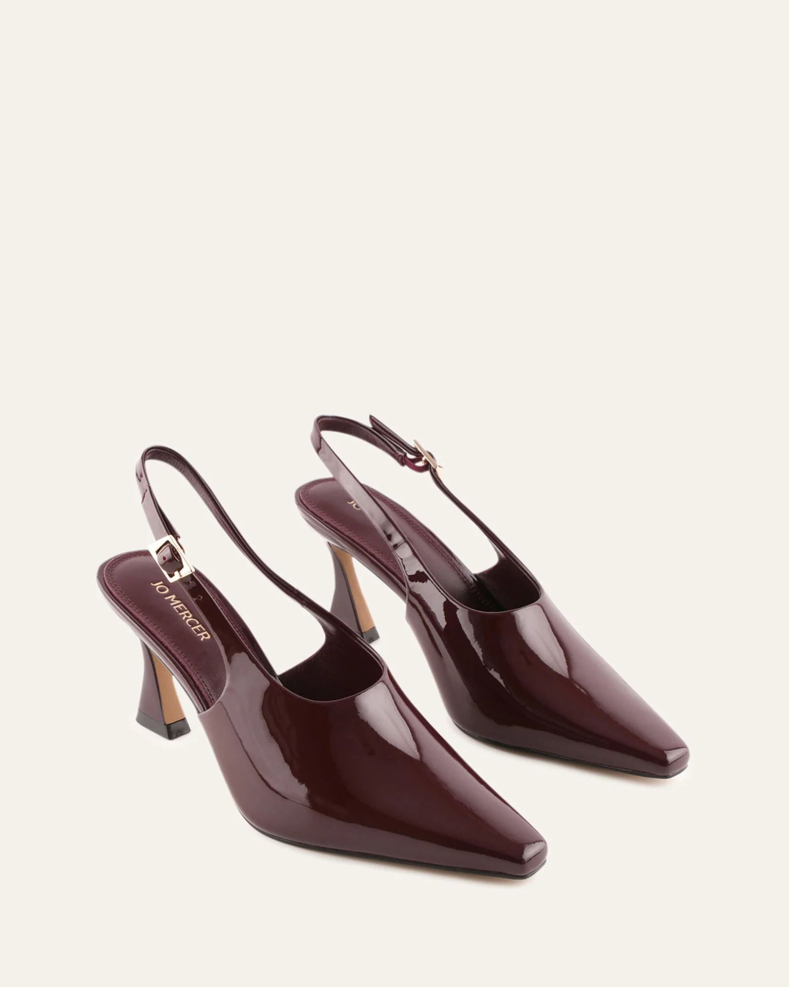 JANE MID HEELS MERLOT PATENT - Image 3