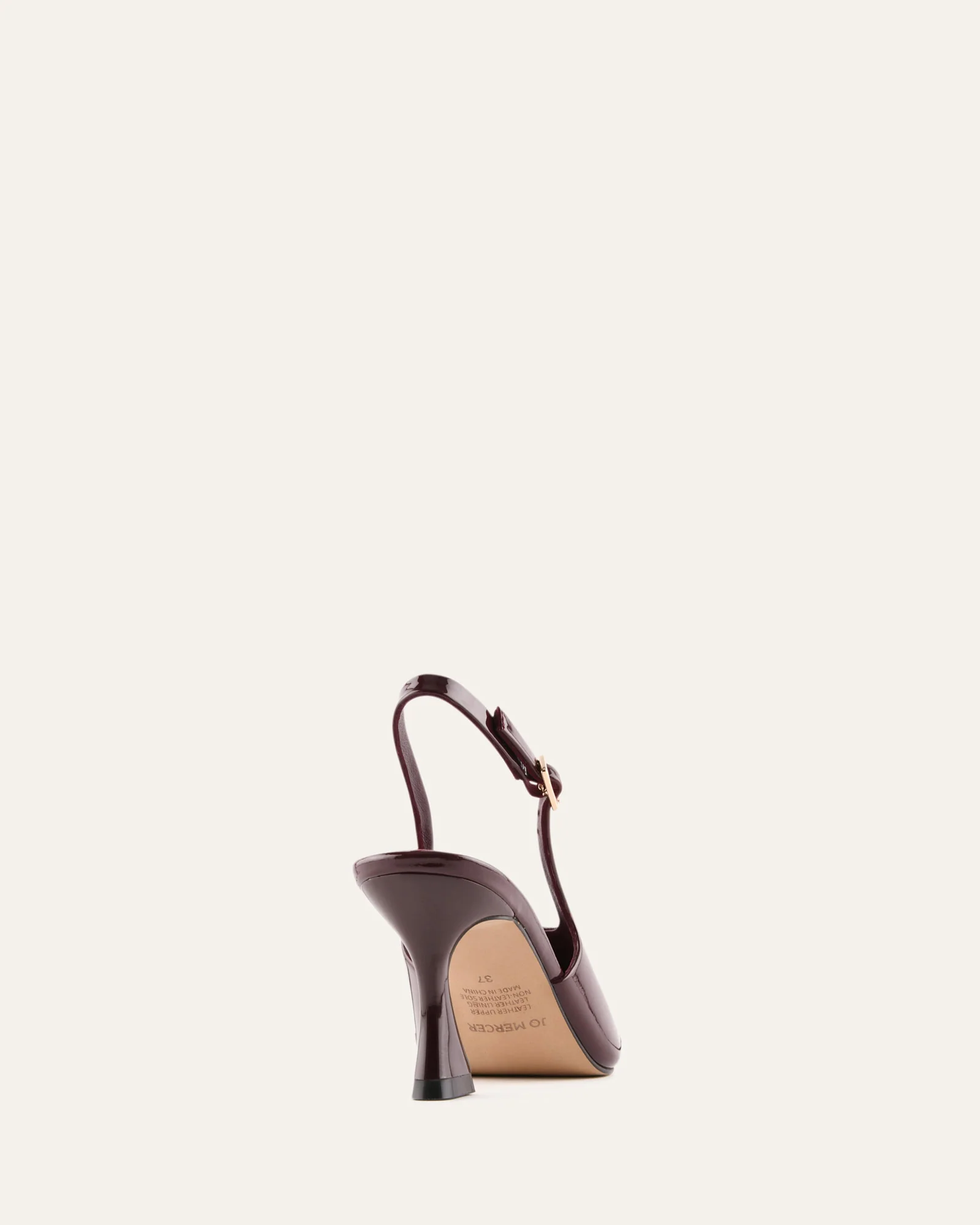 JANE MID HEELS MERLOT PATENT - Image 5