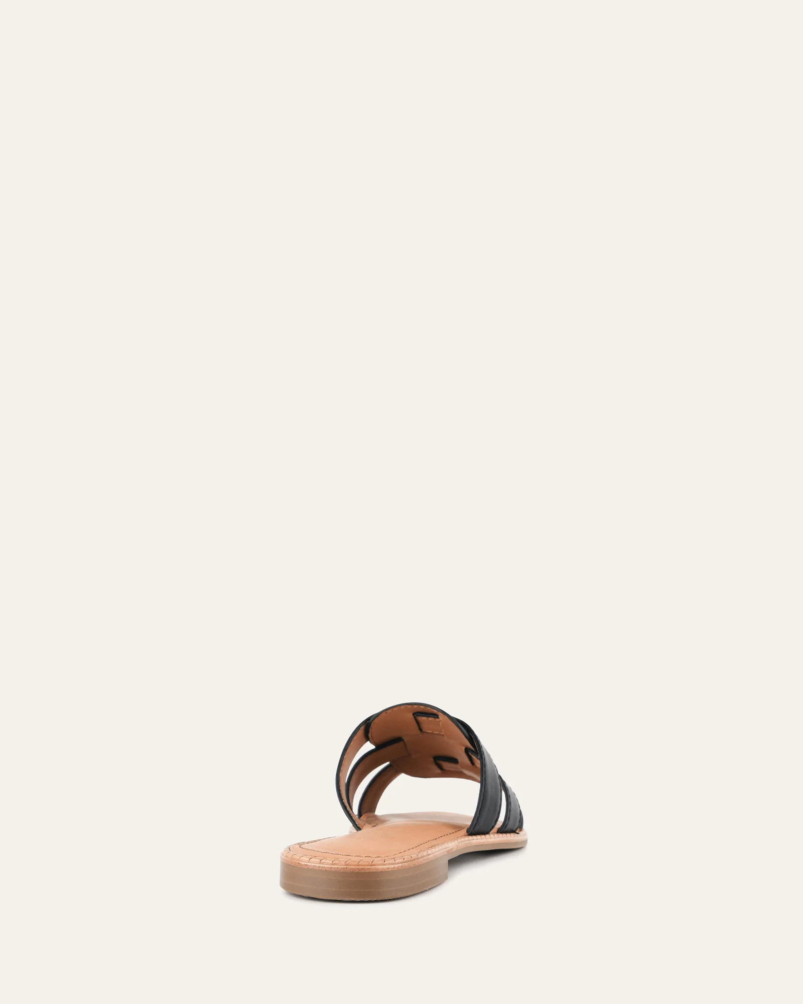 JASPER FLAT SANDALS BLACK LEATHER - Image 5