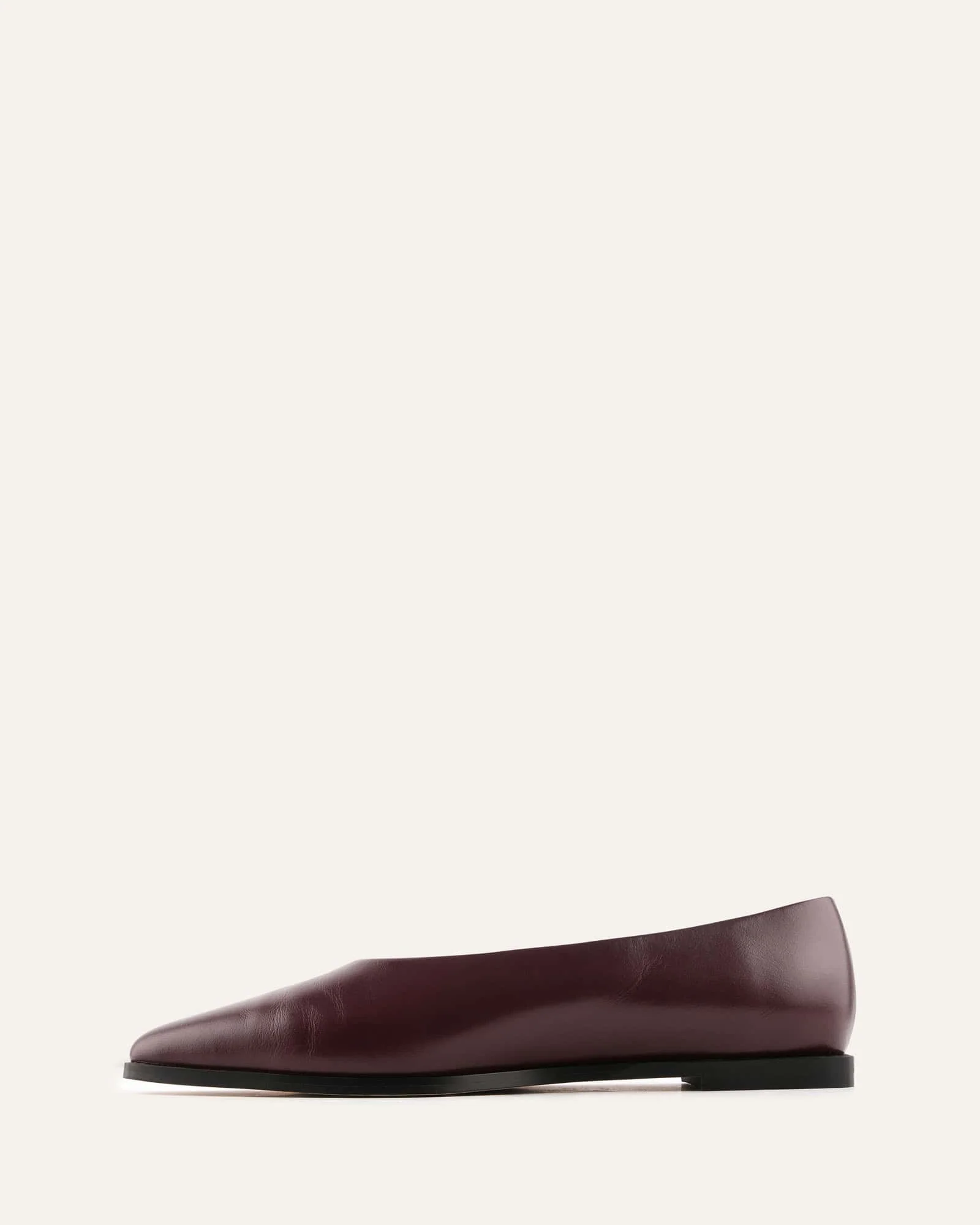 JAXON DRESS FLATS DARK MERLOT LEATHER - Image 5