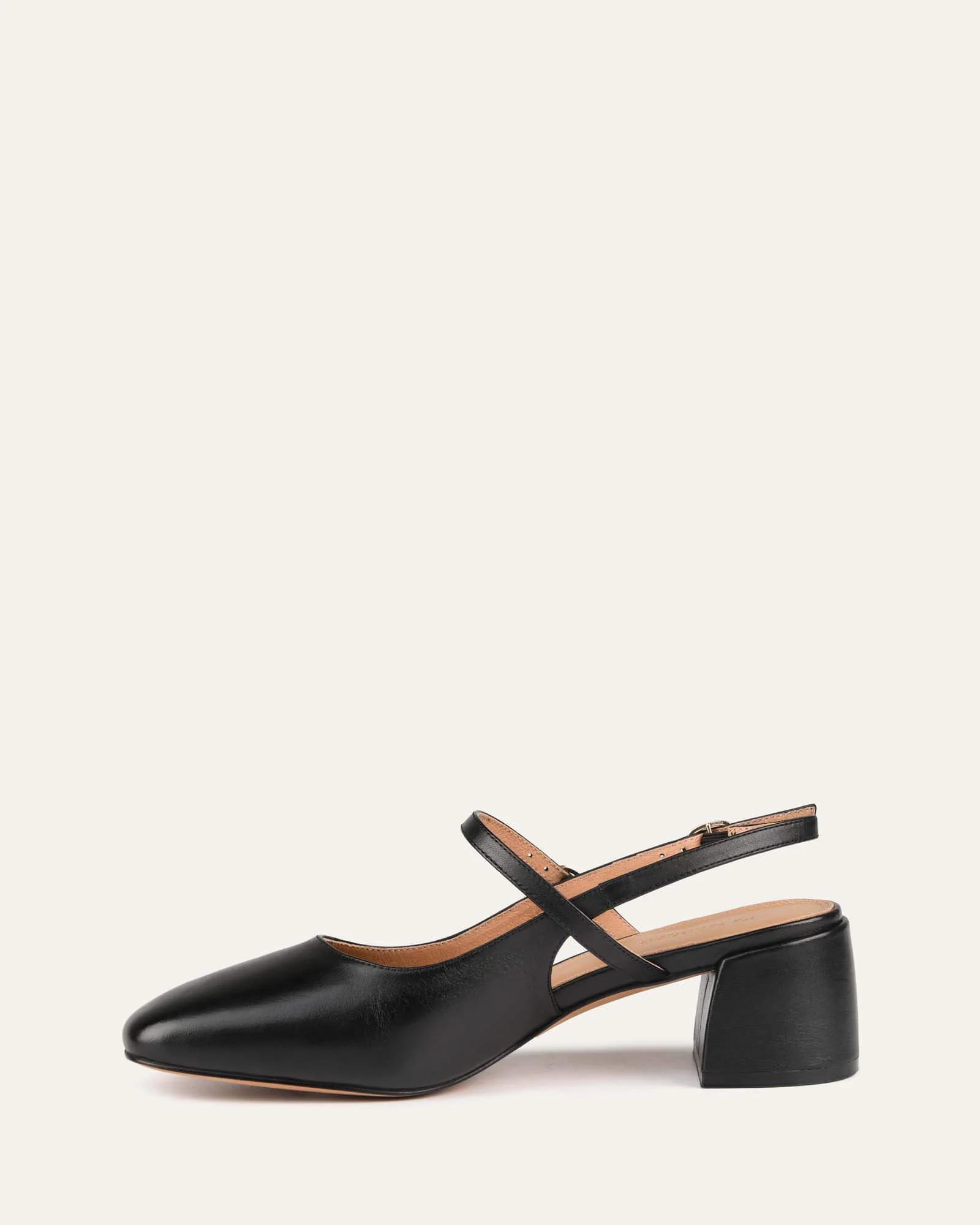 JENNA LOW HEELS BLACK LEATHER - Image 6