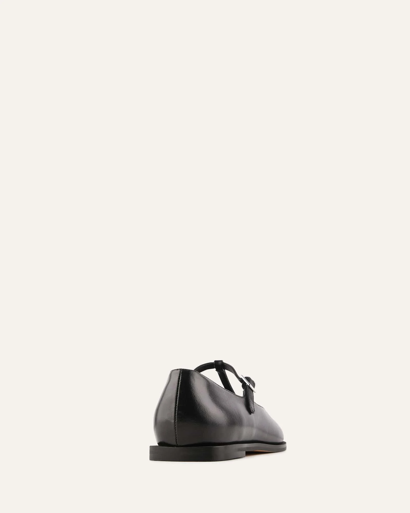 JENSON DRESS FLATS BLACK LEATHER - Image 5
