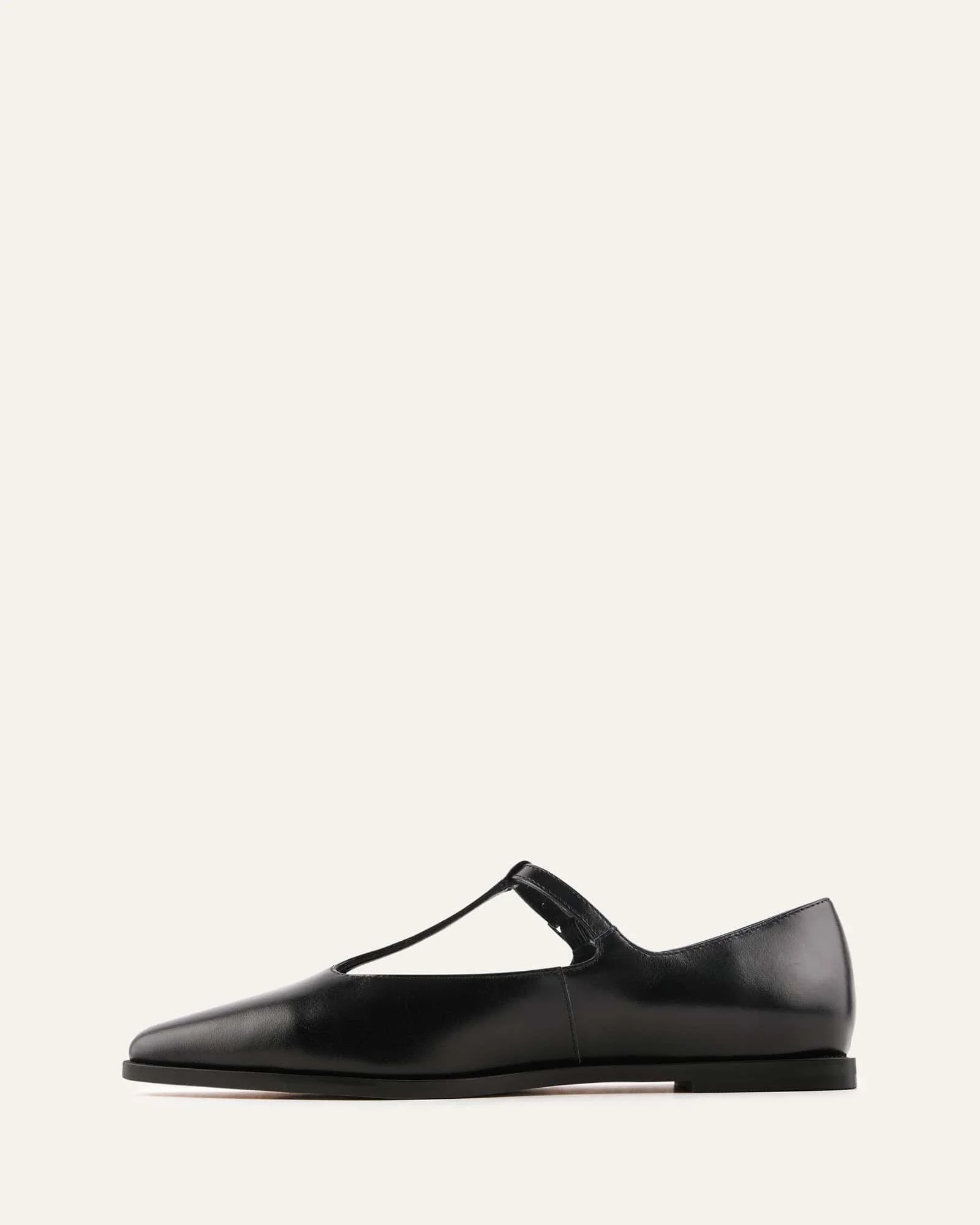 JENSON DRESS FLATS BLACK LEATHER - Image 6