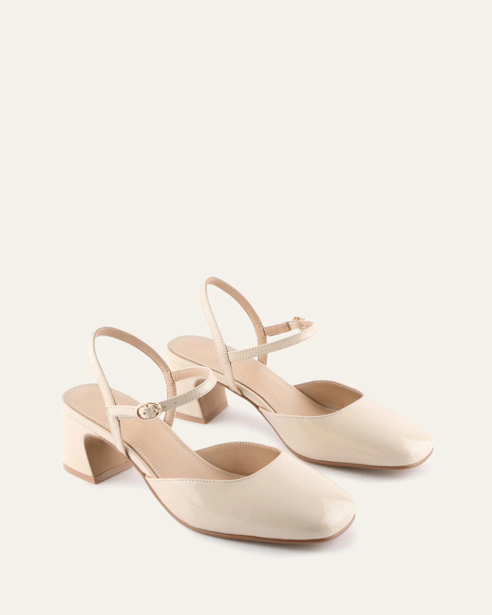JEWEL LOW HEELS SAND PATENT - Image 3