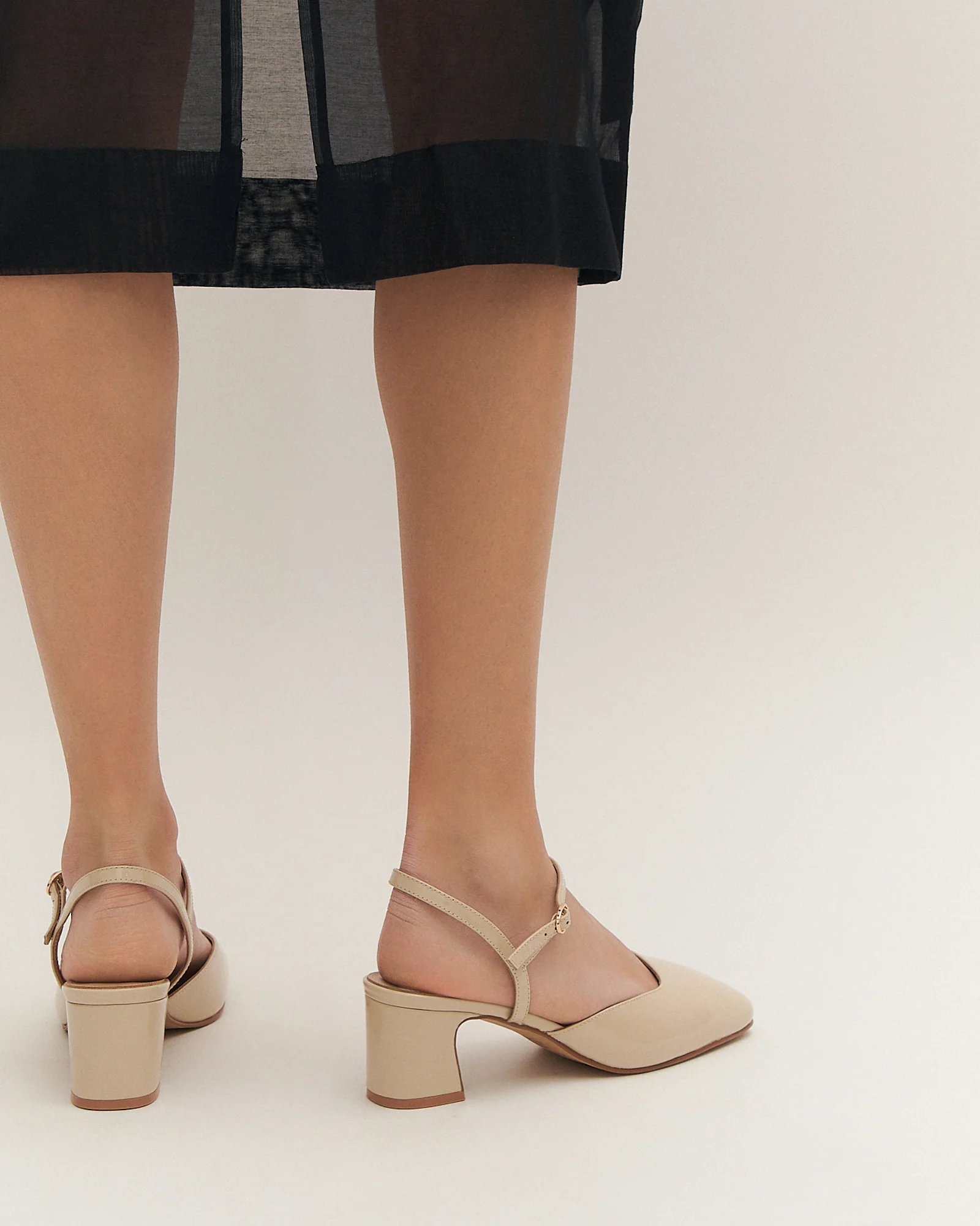 JEWEL LOW HEELS SAND PATENT - Image 8