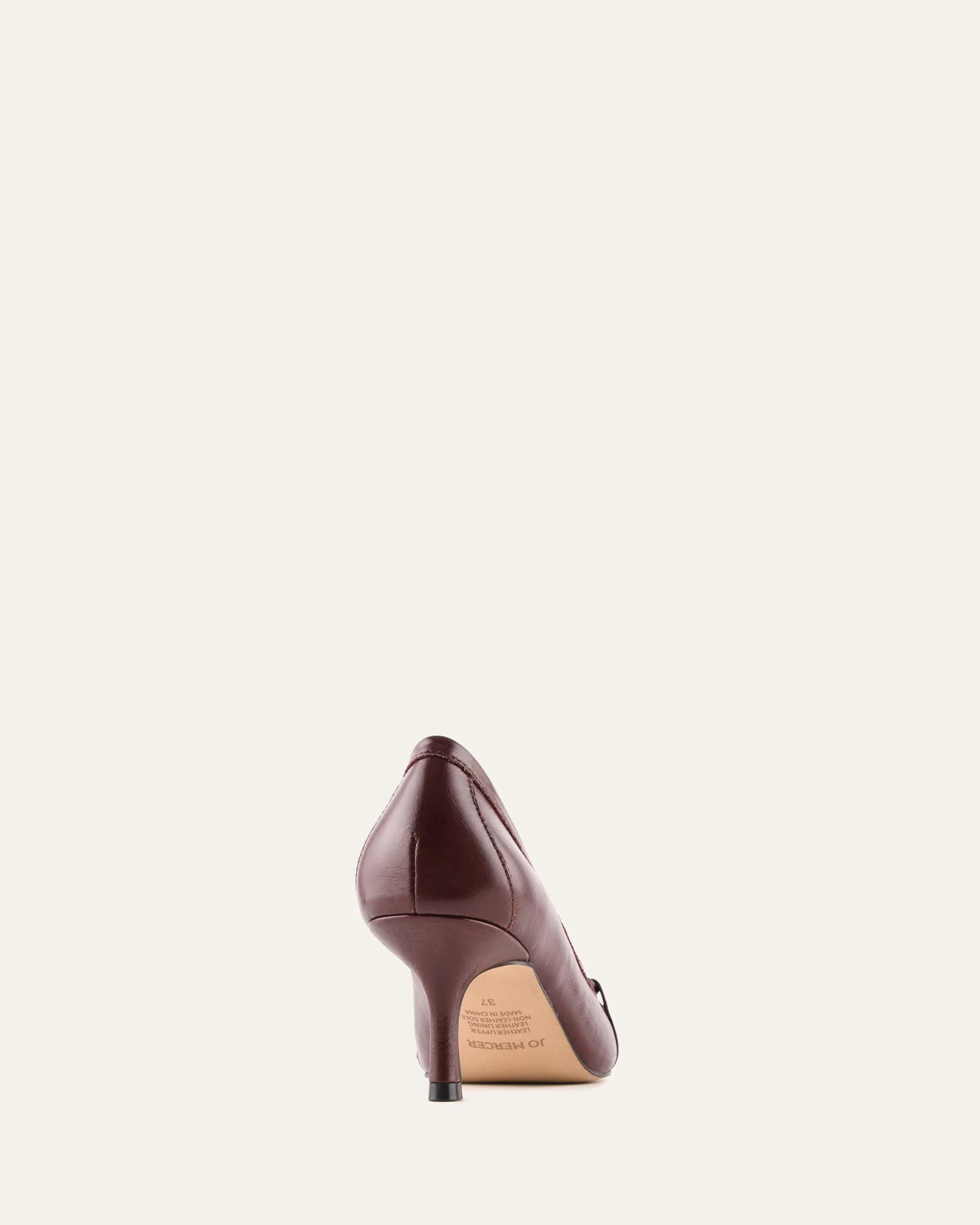 JOANIE MID HEELS MERLOT LEATHER - Image 4