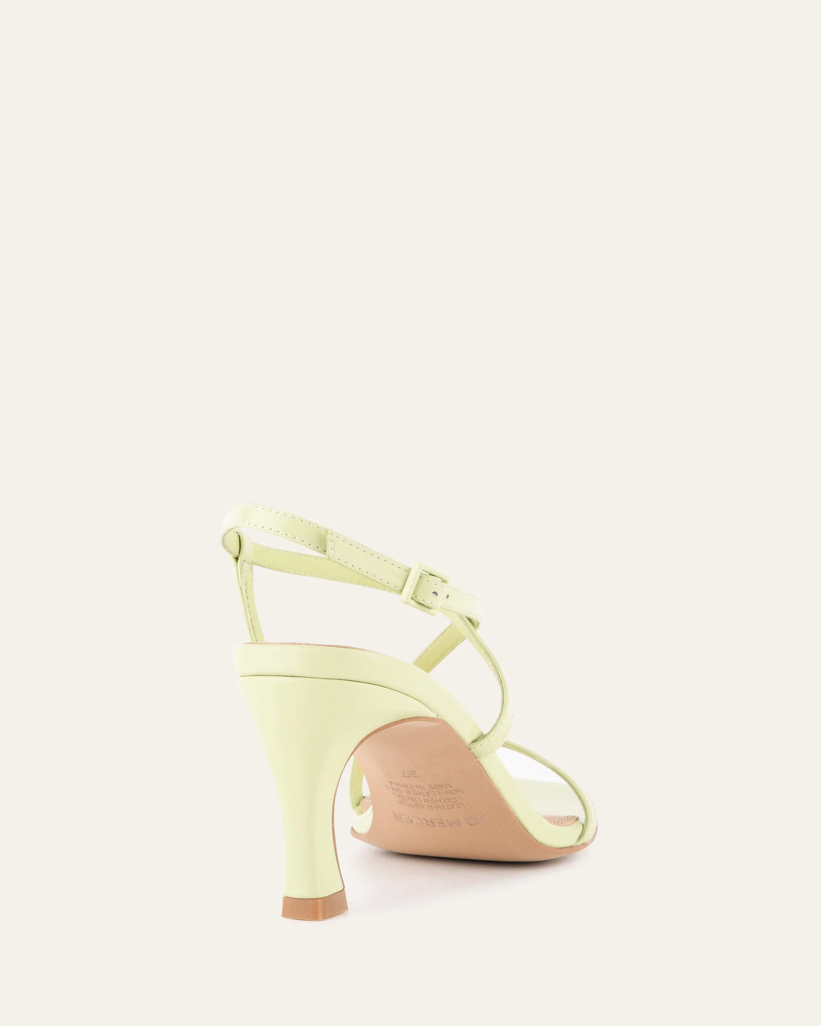 JOCKEY HIGH HEEL SANDALS HONEYDEW GREEN LEATHER - Image 5