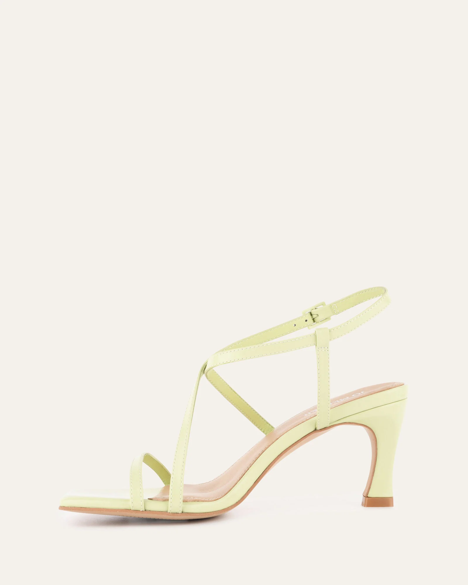 JOCKEY HIGH HEEL SANDALS HONEYDEW GREEN LEATHER - Image 6