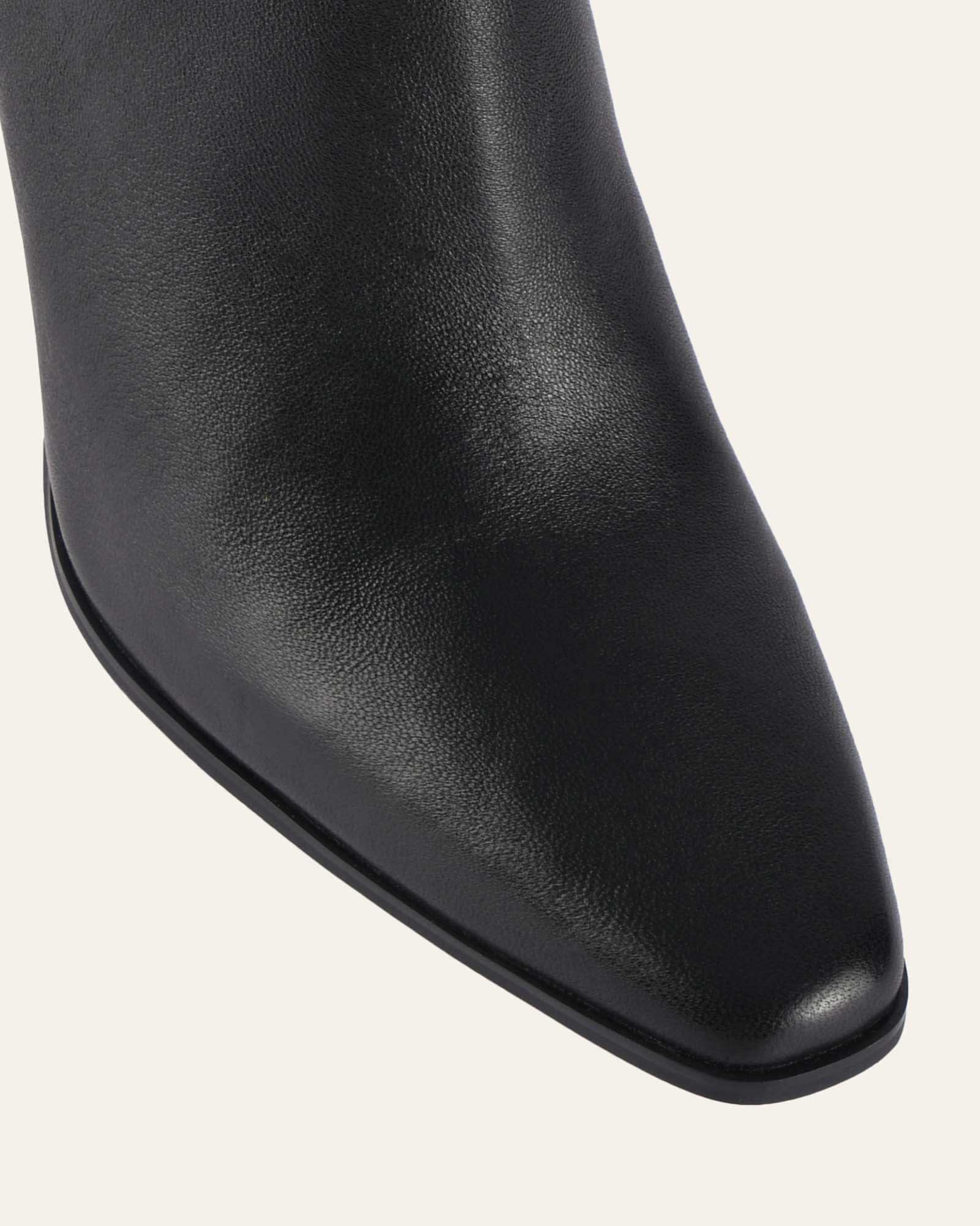JOLENE KNEE BOOTS BLACK LEATHER - Image 4