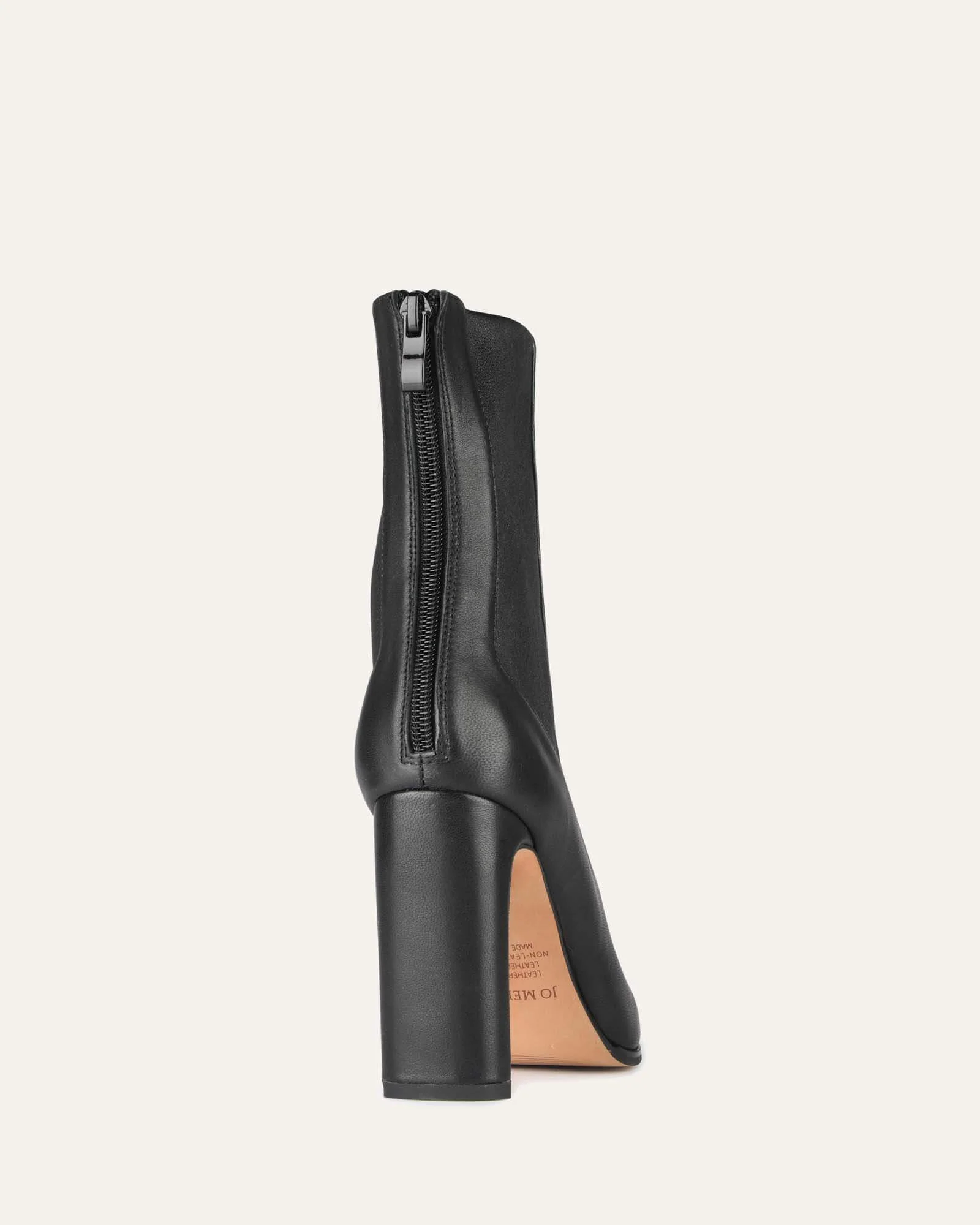 JUNE HIGH ANKLE BOOTS BLACK LEATHER - Image 5