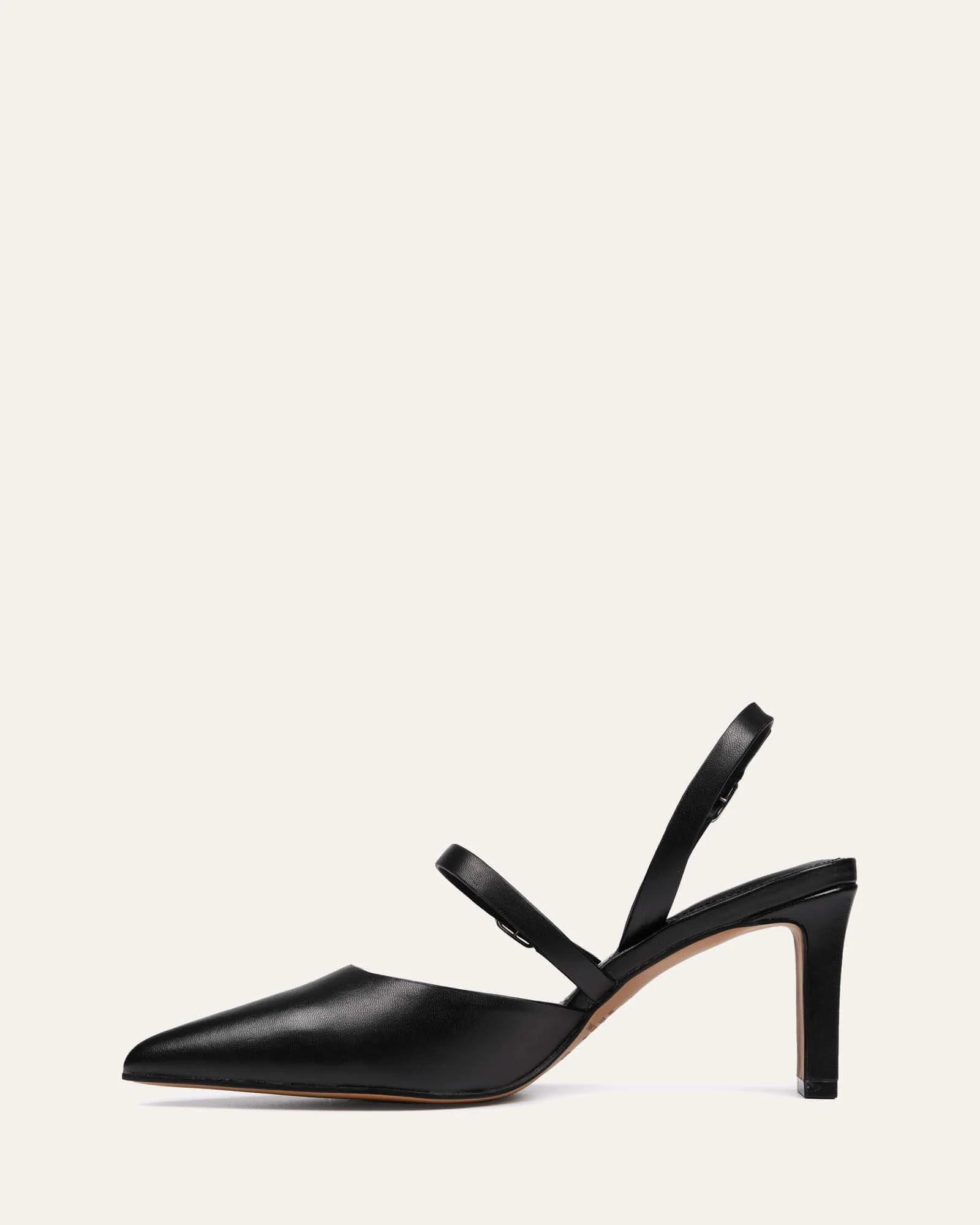 KARINA MID HEELS BLACK LEATHER - Image 6
