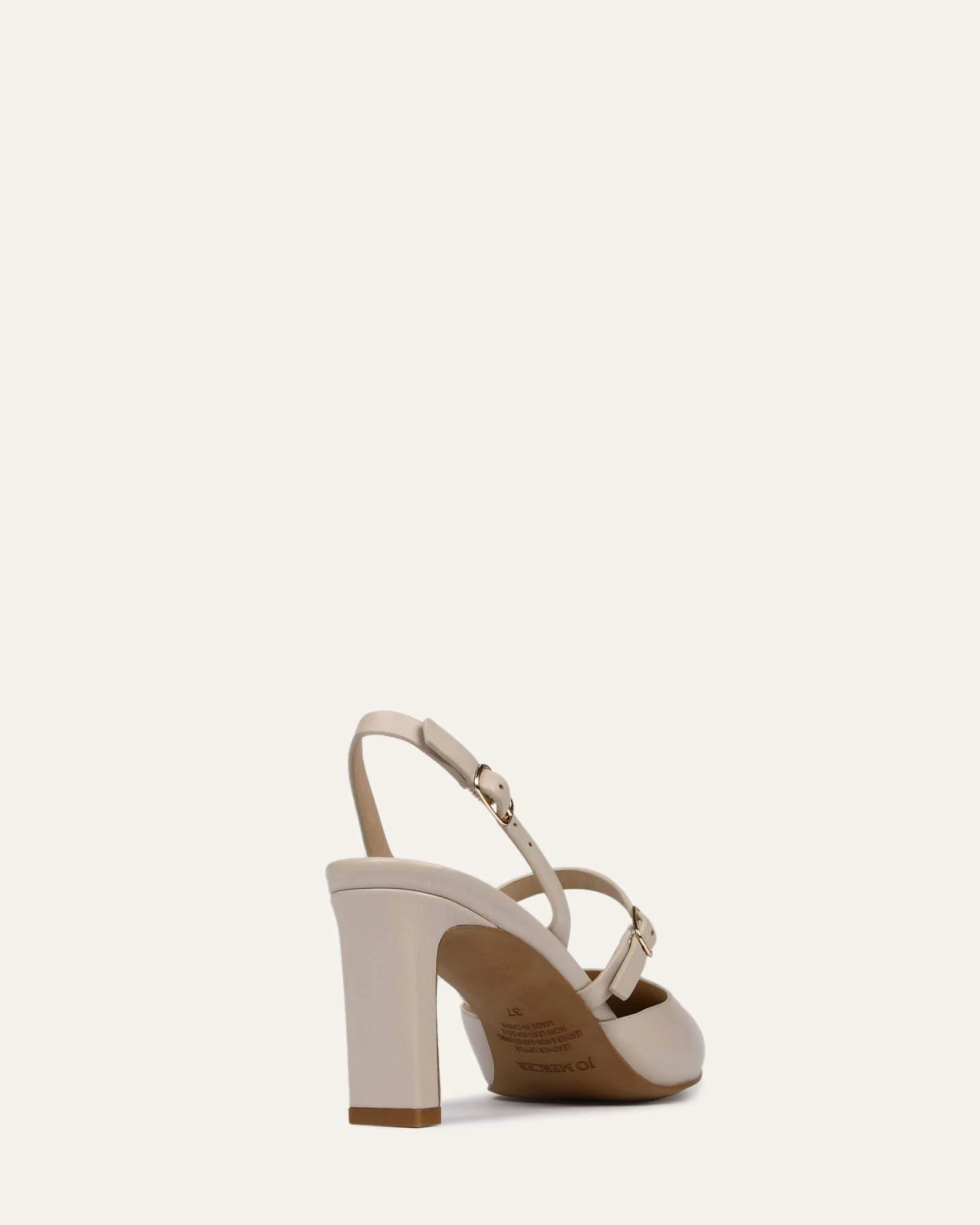 KARINA MID HEELS BONE LEATHER - Image 5