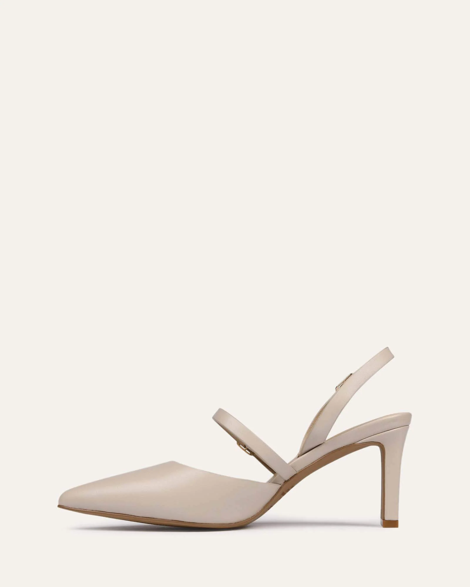 KARINA MID HEELS BONE LEATHER - Image 6